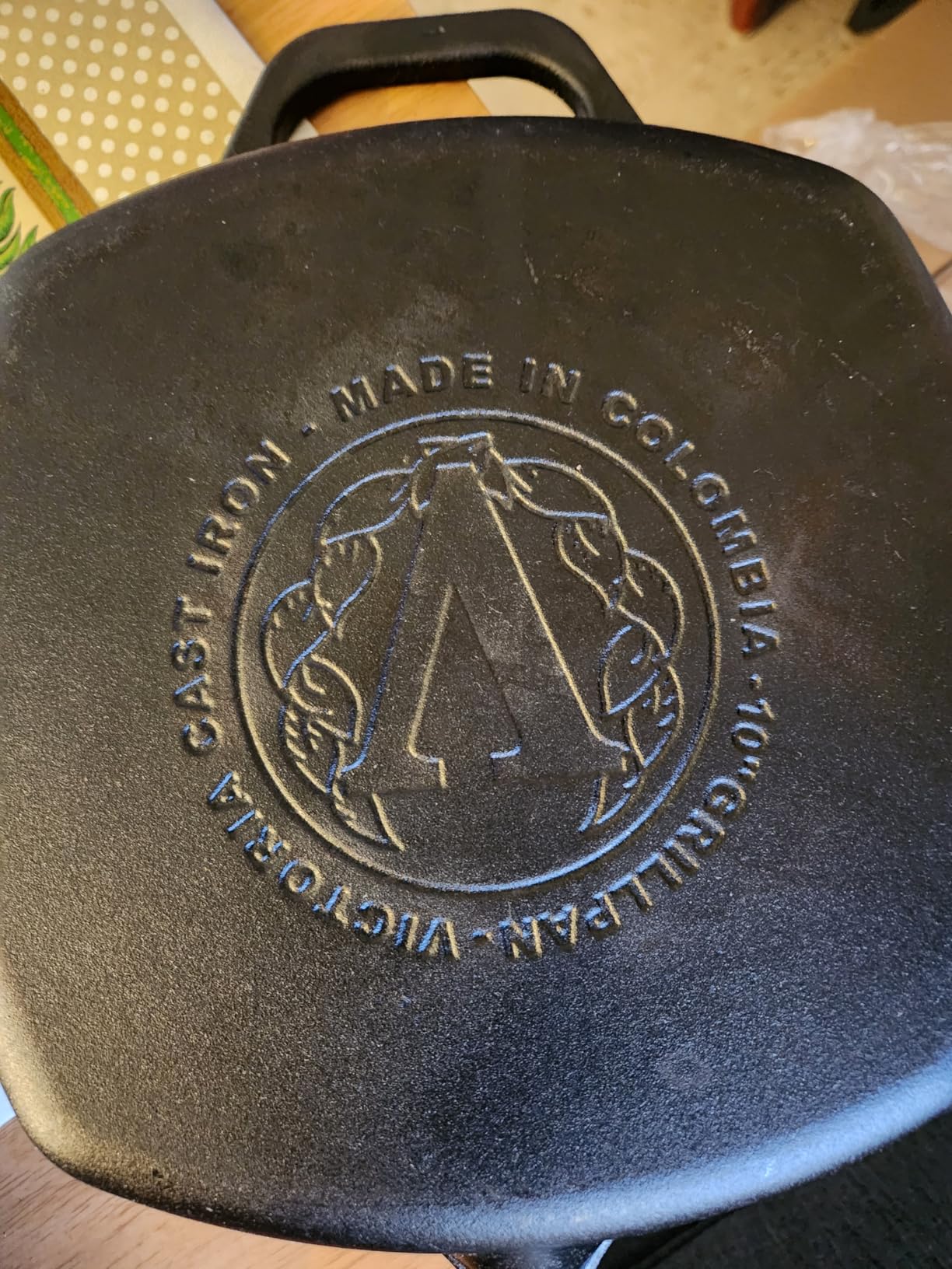 Victoria Cast Iron Square Grill Pan with Double Loop Handles, Made in Colombia, 10 Inches customer photo 1