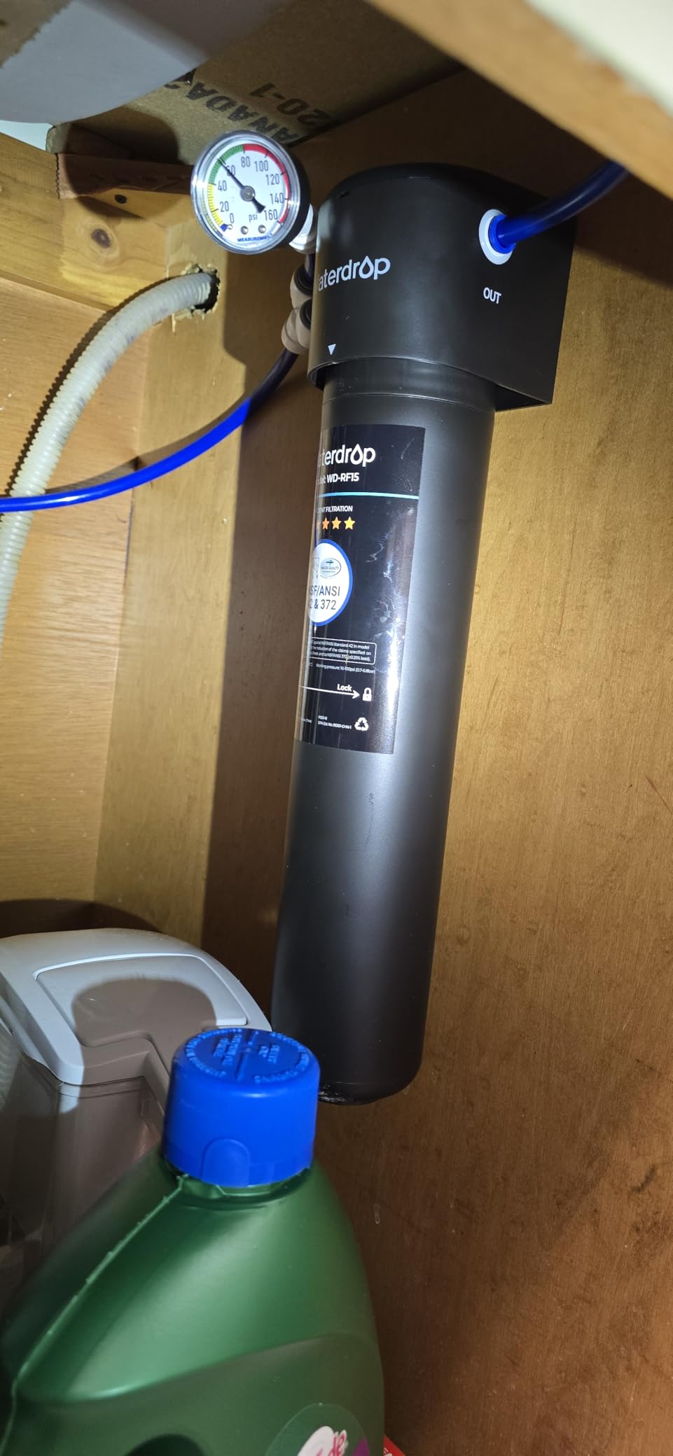 Waterdrop 15UA Under Sink Water Filter System, 2 Years, Reduces Lead, Chlorine, Bad Taste & Odor, NSF/ANSI 42 Certified customer photo 1