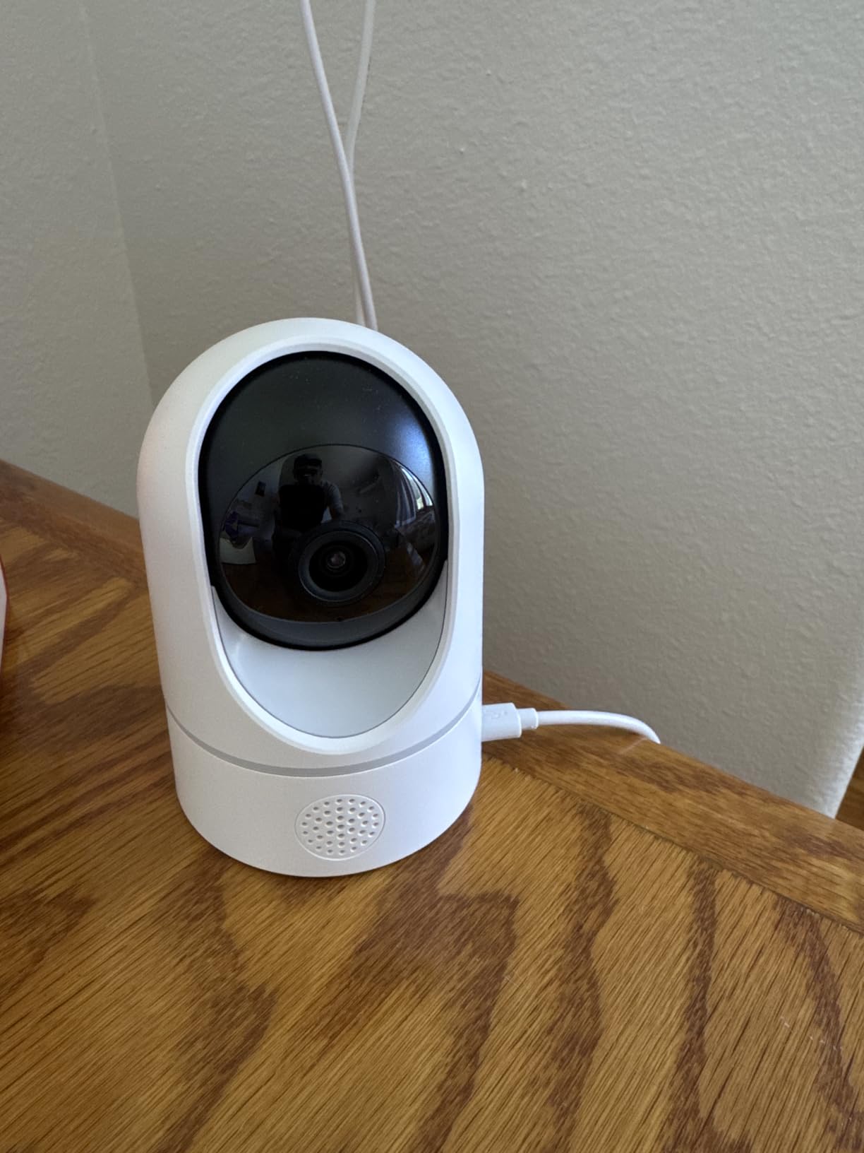 eufy Security Indoor Cam E220, Camera for Home Security, Pan & Tilt, Dog/Pet Camera, 2K Wi-Fi Plug-in, Motion Tracking, Motion Only Alerts, Night Vision, HomeBase 3 Compatible, Voice Assistant Support customer photo 1