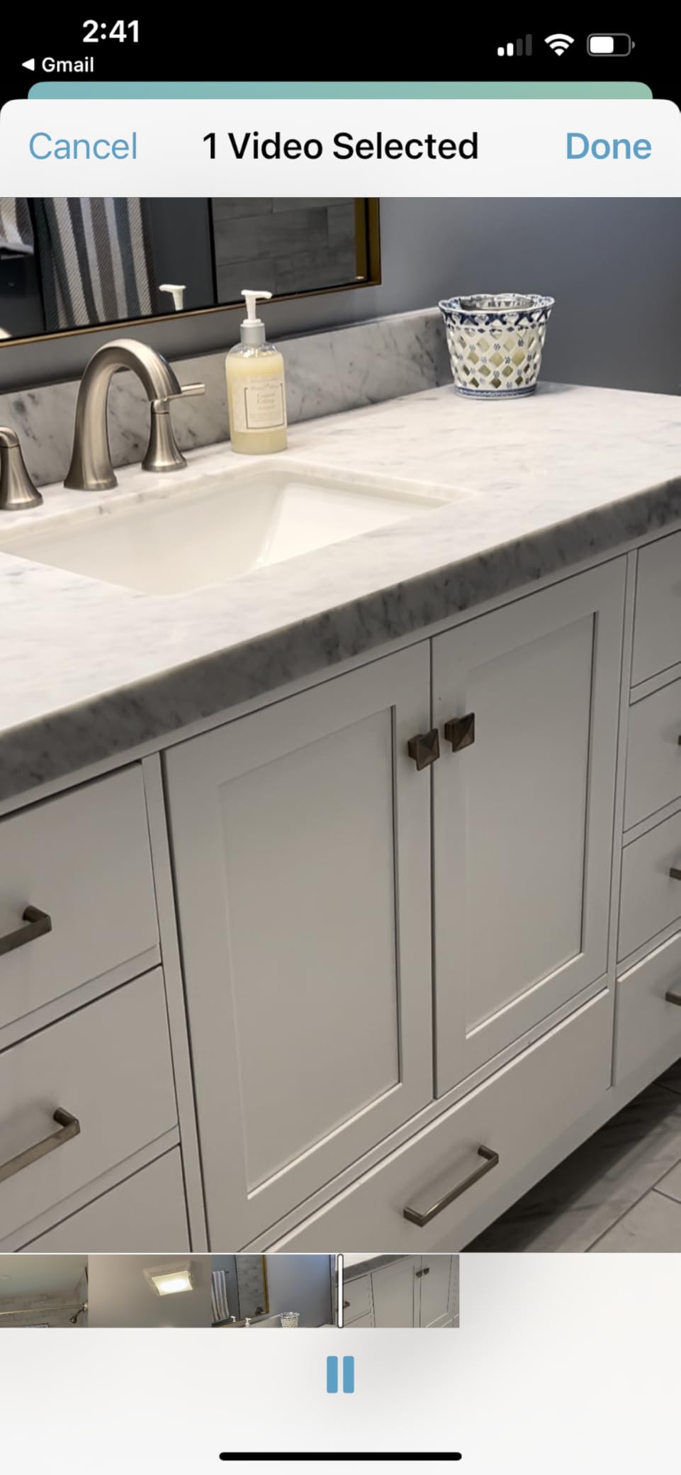 ARIEL Cambridge 60-inch Bathroom Vanity with Sink, Solid Wood, 1.5-inch Pure White Quartz Countertop & Backsplash, Single Rectangular Porcelain Sink, 2 Soft Closing Doors, 9 Dovetail Drawers, White customer photo 2