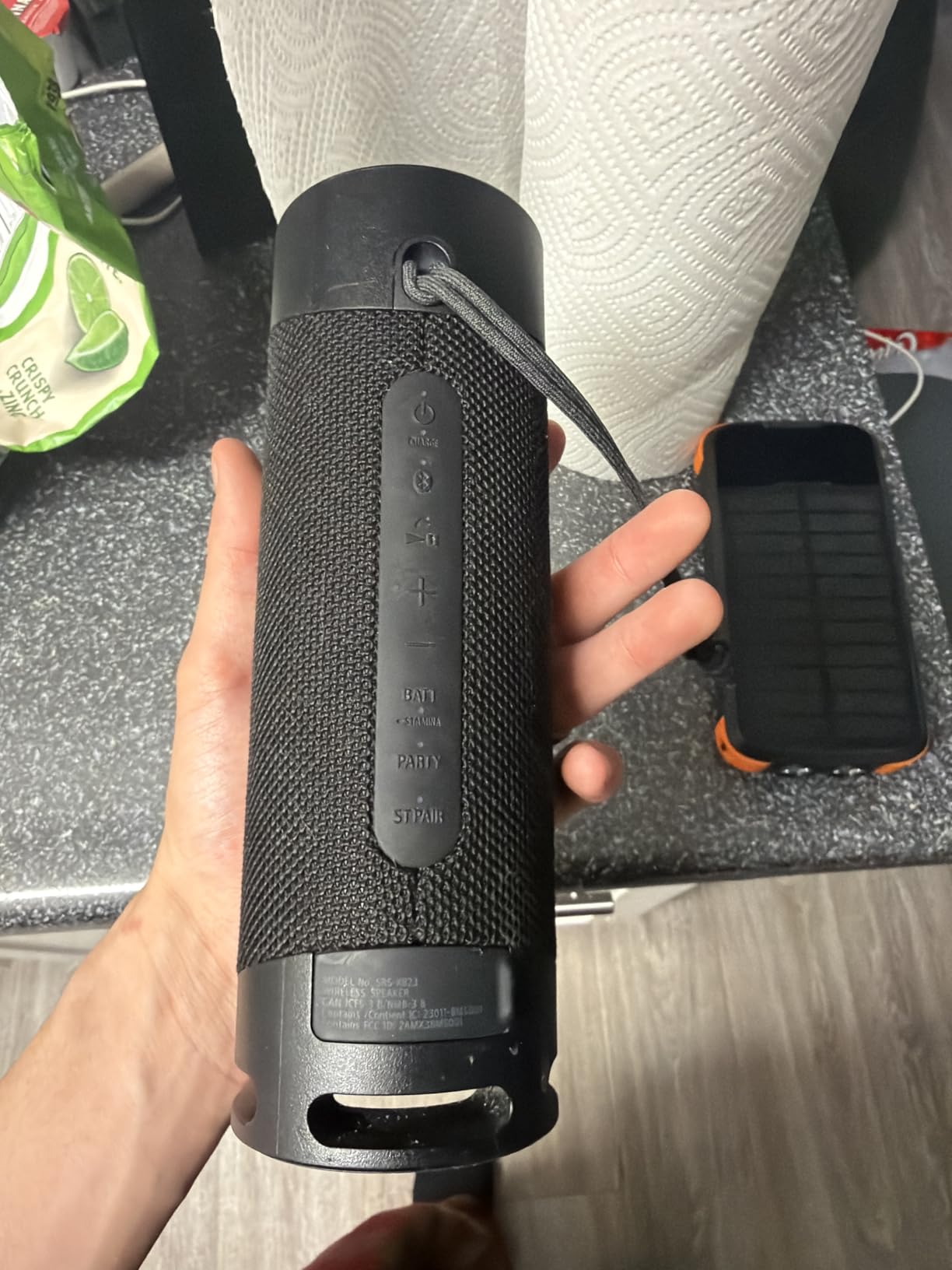Sony SRS-XB23 - Super-Portable, Powerful and Durable, Waterproof, Wireless Bluetooth Speaker with Extra BASS - Black customer photo 2