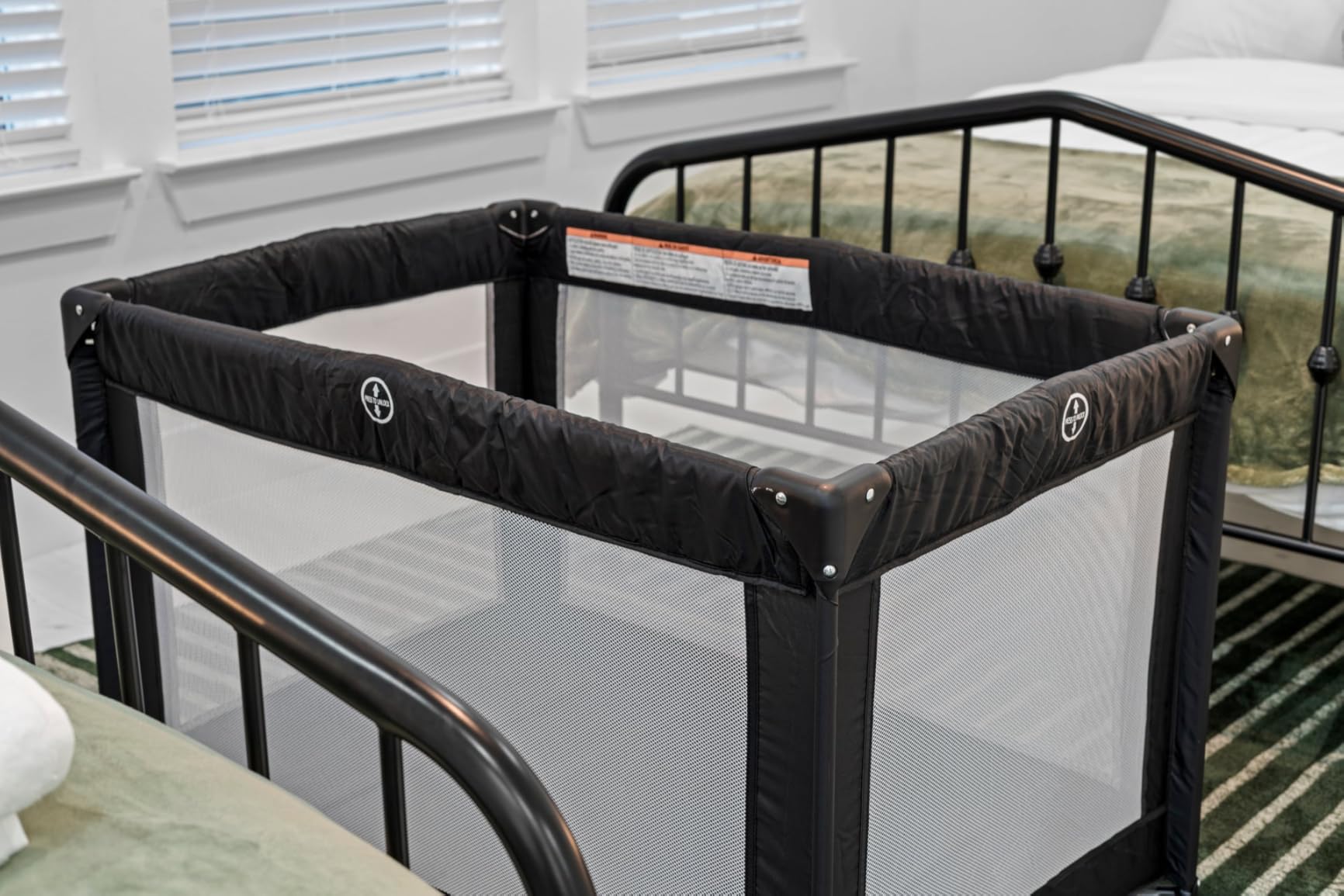 Dream On Me Nest Portable Playard, Lightweight Foldable Travel Play & Nap Space with Carry Bag, Breathable Mesh Sides customer photo 2