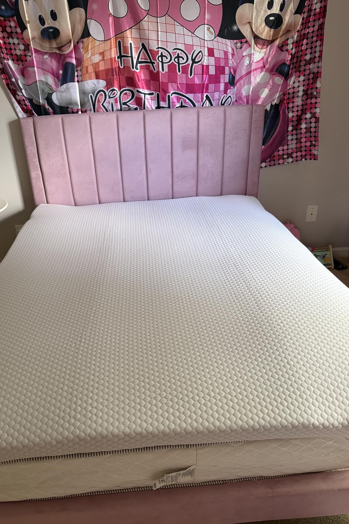 PERLECARE 3 Inch Gel Memory Foam Mattress Topper for Pressure Relief, Premium Soft Cooling Sleep, Non-Slip Design with Removable & Washable Cover customer photo 1