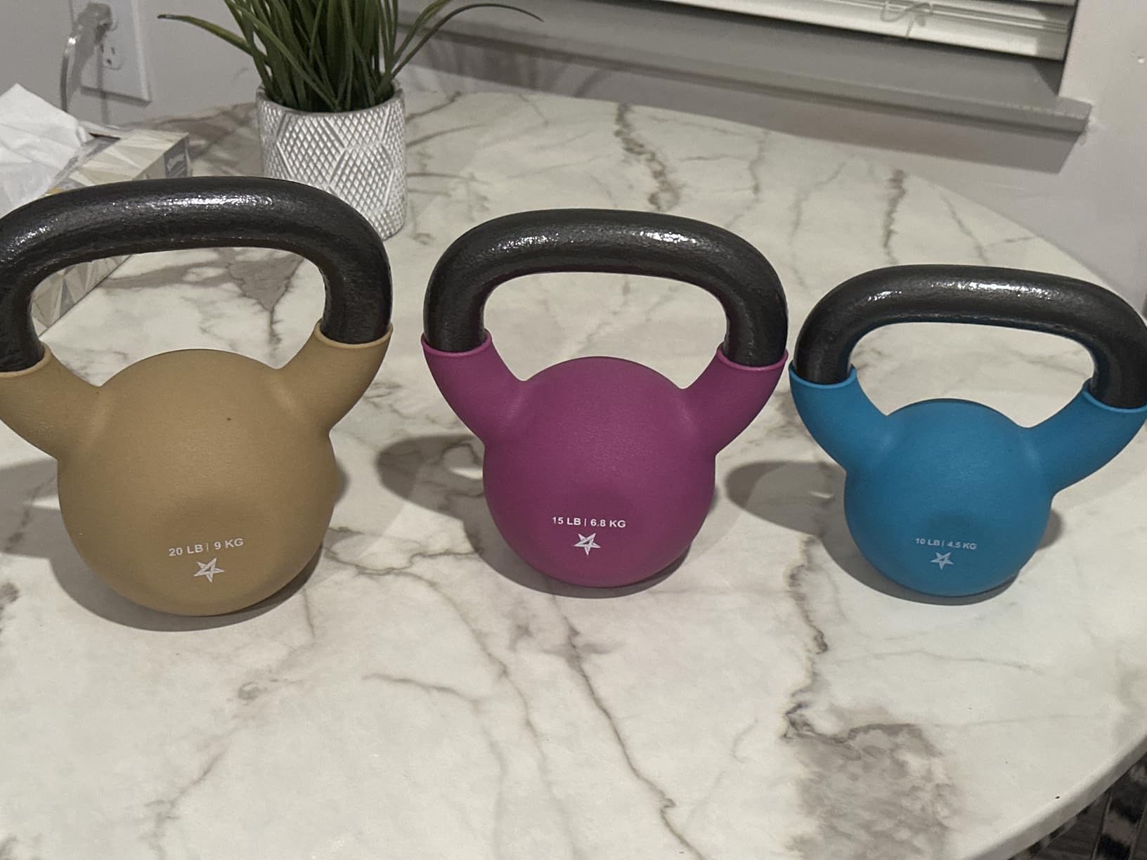 Yes4All Kettlebell, 5-65 LB Neoprene Coated Cast Iron Kettlebells customer photo 1