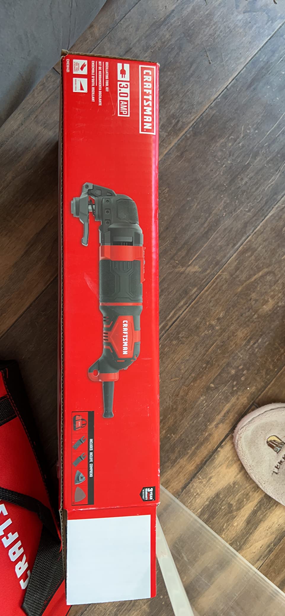 CRAFTSMAN Oscillating Tool, 3-Amp Corded with Universal Tool-free Accessory System, Blades, Sandpaper and Tool Bag (CMEW401) customer photo 1