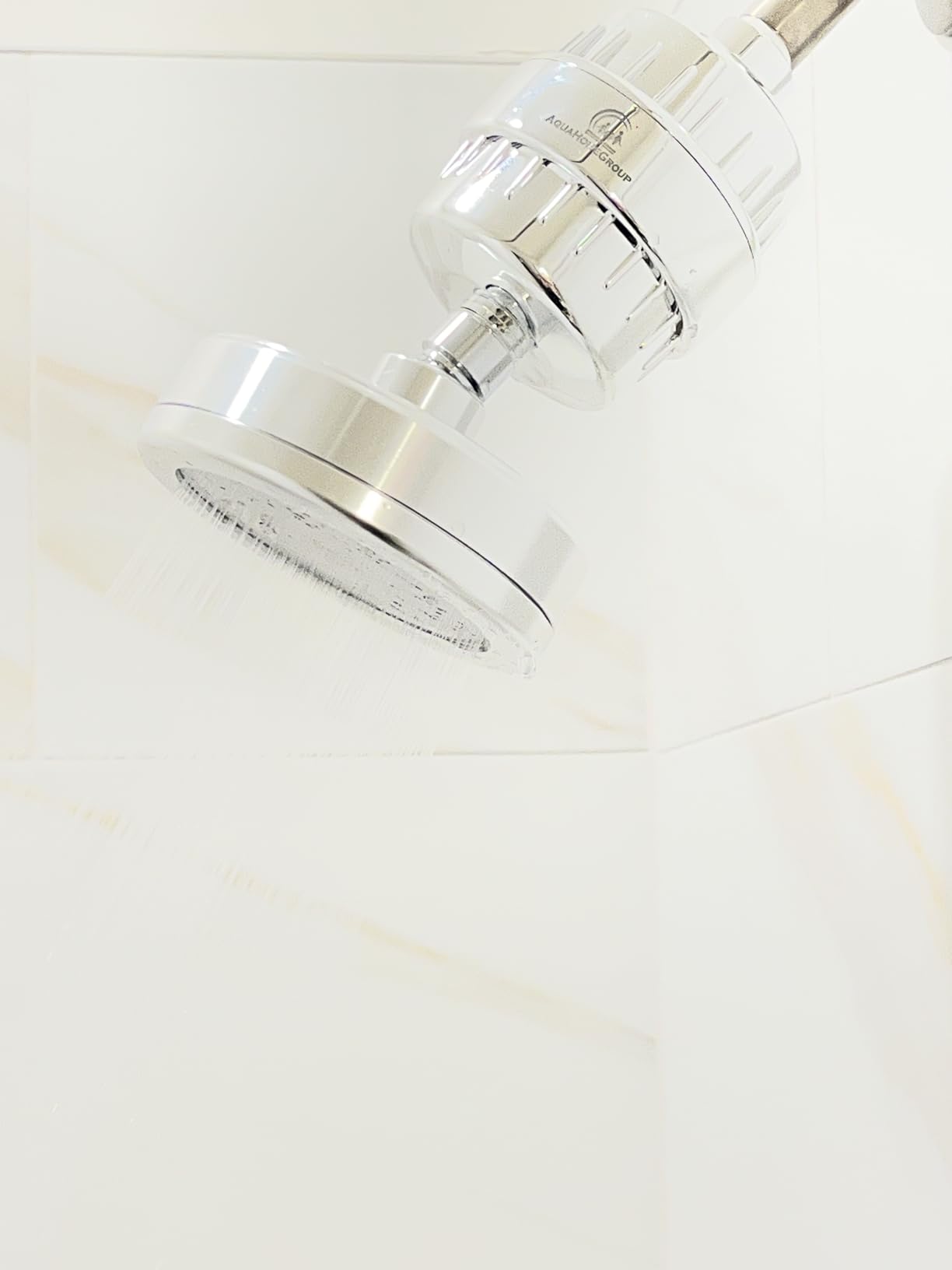AquaHomeGroup - Filtered Shower Head & 20 Stage Shower Filter - Standard - Chrome customer photo 2
