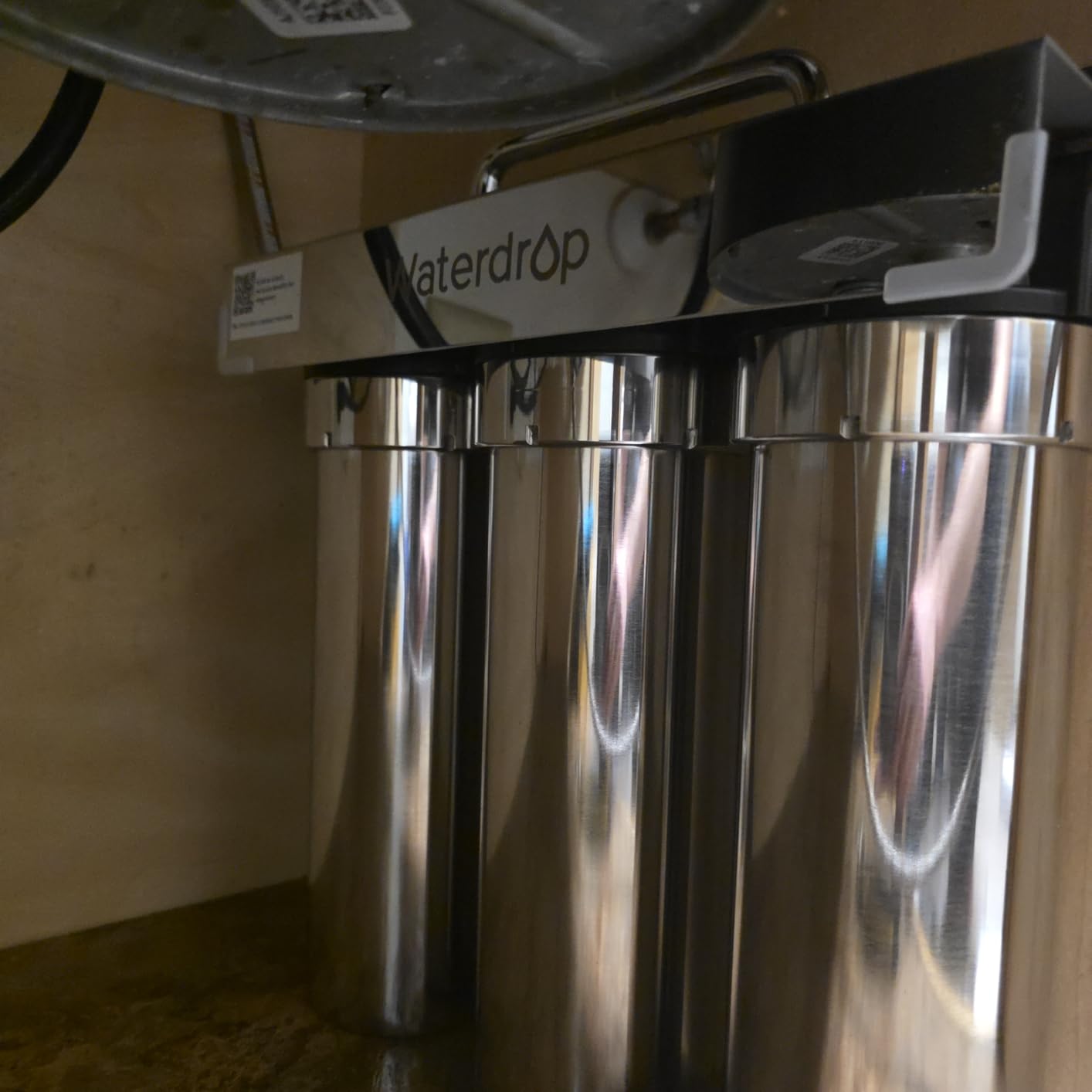Waterdrop TST-UF 0.01μm Ultra-Filtration Under Sink Water Filter System, Stainless Steel, Removes 99% of Substances, Chlorine, Bad Taste & Odor, No Drill Required customer photo 2