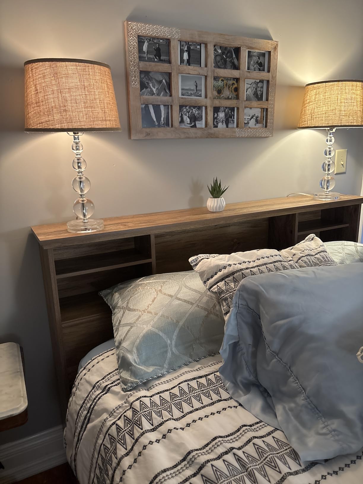 Sauder River Ranch Full/Queen Bookcase Headboard, in Grand Walnut Finish customer photo 2