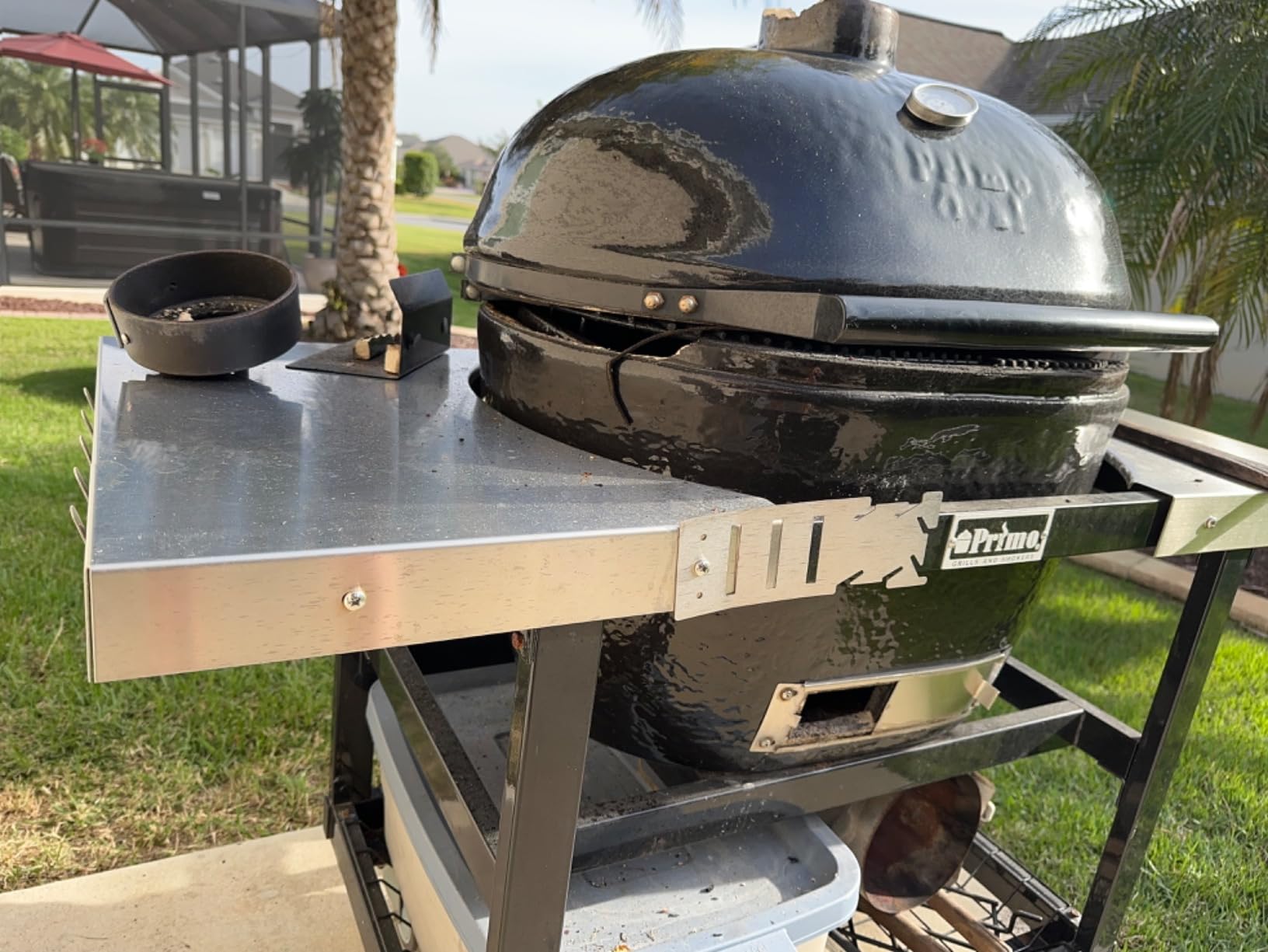 Primo Oval XL 400 Ceramic Kamado Grill with Stainless Steel Grates customer photo 2