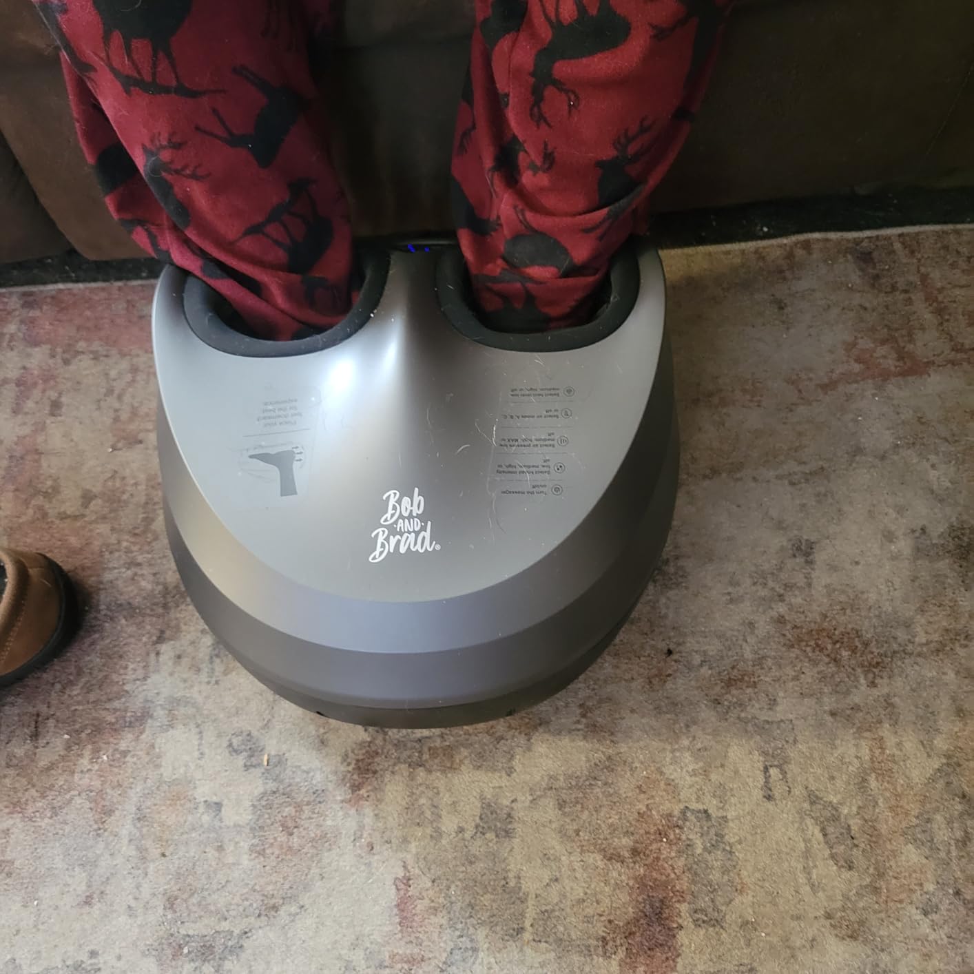 BOB AND BRAD Foot Massager Machine with Heat and Remote, Fits up to Size 14, FSA Eligible HSA Shiatsu Deep Kneading Foot Massager for Plantar Fasciitis and Neuropathy customer photo 1