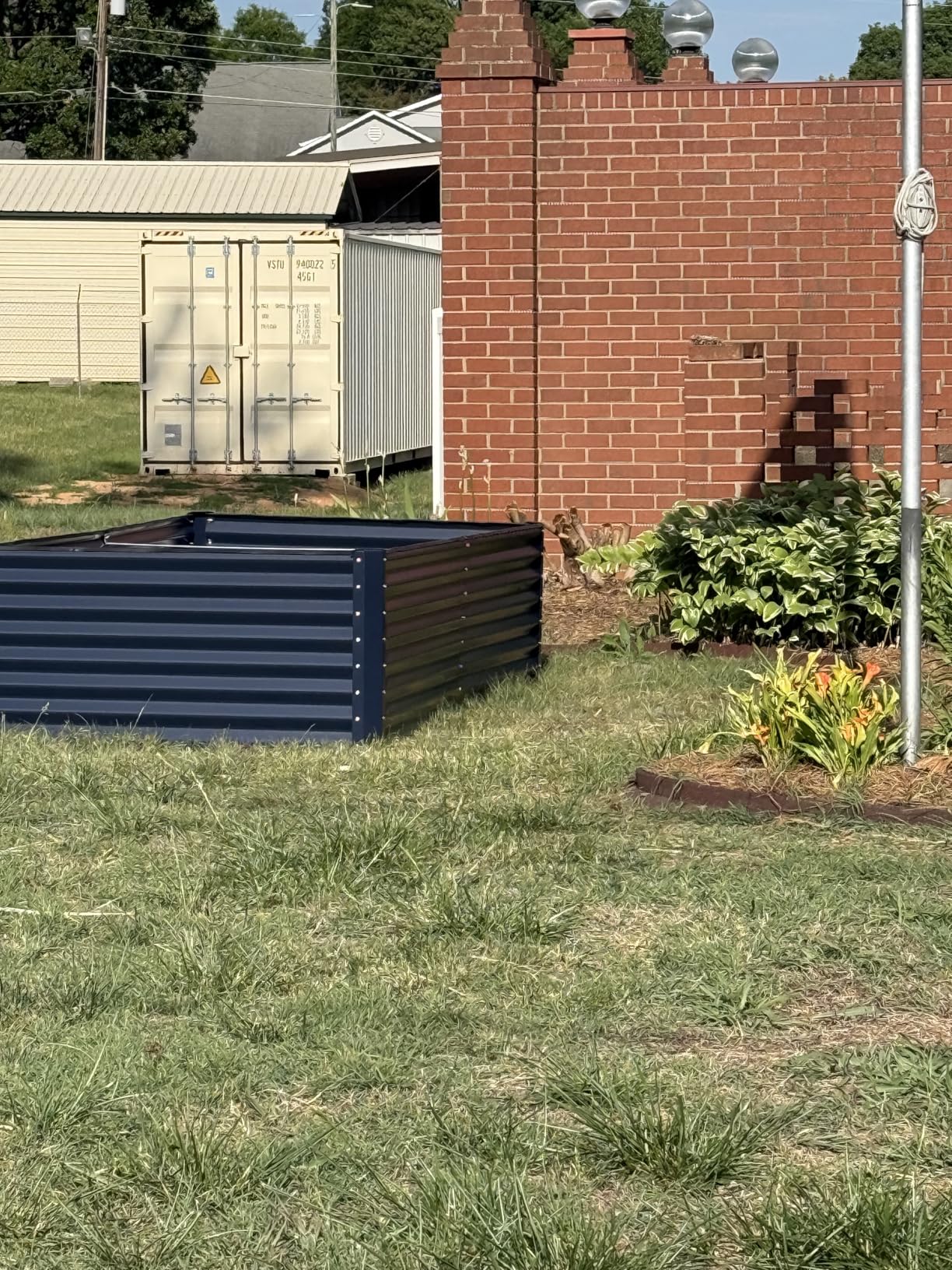 Best Choice Products 8x4x2ft Outdoor Metal Raised Garden Bed, Deep Root Planter Box for Vegetables, Herbs & Flowers, 478-Gallon Capacity, 100% Non Toxic Materials - Gray customer photo 1