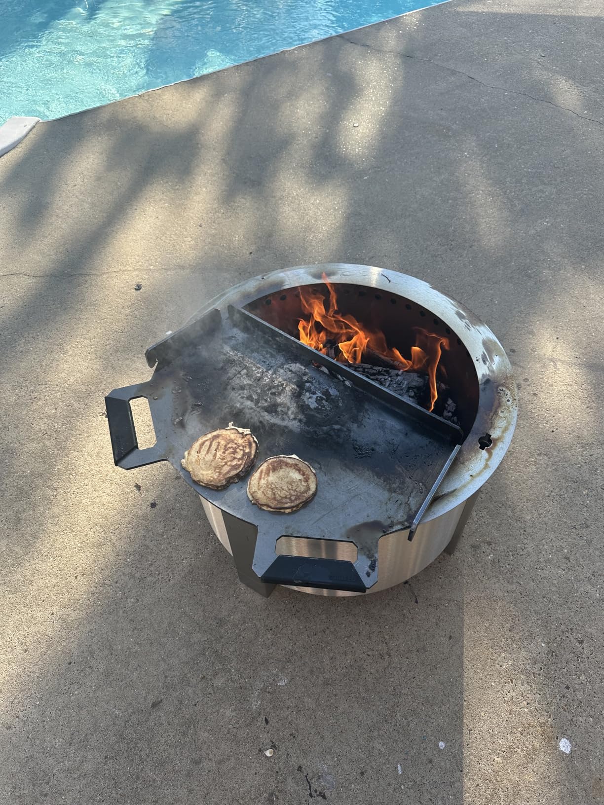 Breeo Smokeless Fire Pit (X Series 24, Corten Steel) | 27.5 inch Smokeless Firepit for Outside | 62 Pounds customer photo 1