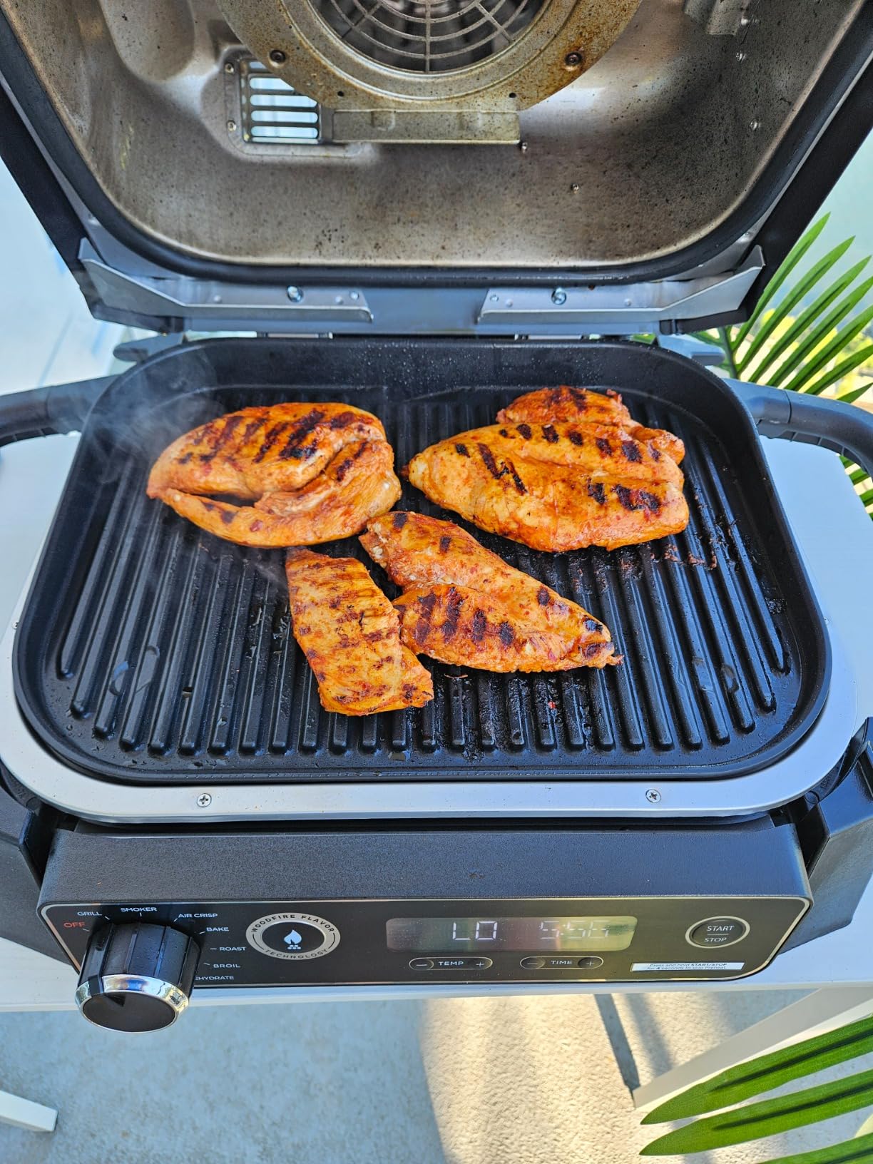 Ninja Woodfire Series 7-in-1 Outdoor Grill & Smoker, Electric BBQ Grill with WiFIRE, Cook Up to 6 Steaks & 30 Hot Dogs, Weather Resistant, Woodfire Pellets Included, OG701 customer photo 2