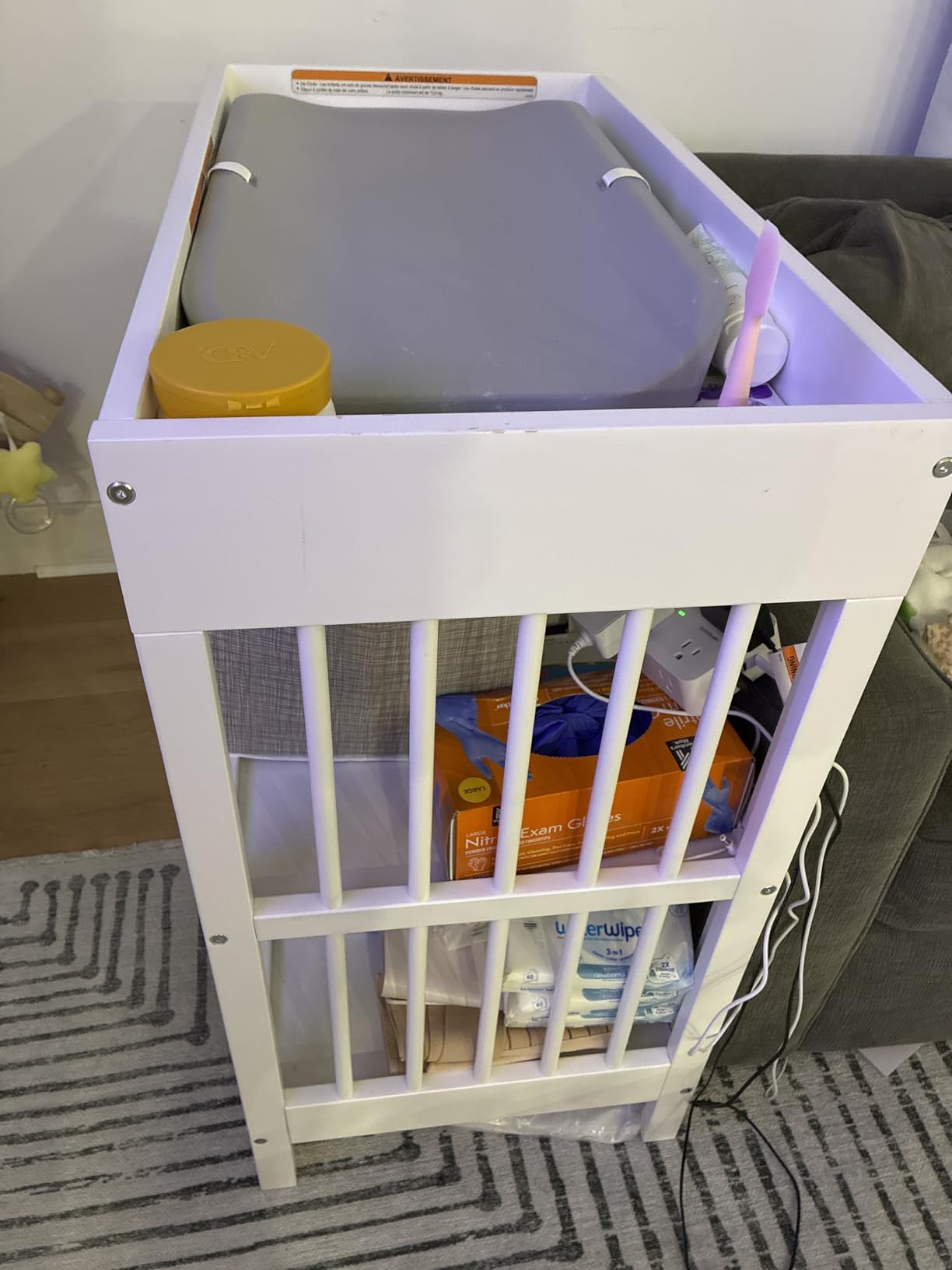 Graco Teddi Changing Table with Water-Resistant Changing Pad (Driftwood) - GREENGUARD Gold Certified customer photo 1