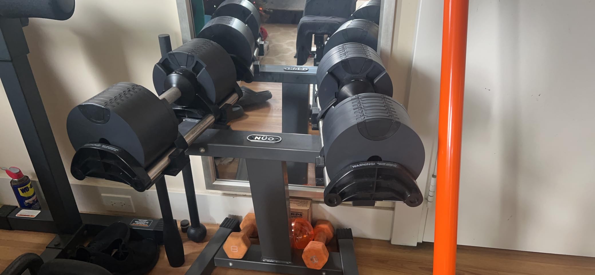 NUOBELL Adjustable Dumbbells 5-80 lbs: Replace 16 Sets customer photo 1