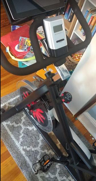 ATIVAFIT Exercise Bike, Magnetic Stationary Bikes for Home with 40LBS Flywheel, App Supported Indoor Bike with 350LBS Weight Capacity, Low Noise, Digital Monitor, Bottle and Tablet Holder customer photo 1