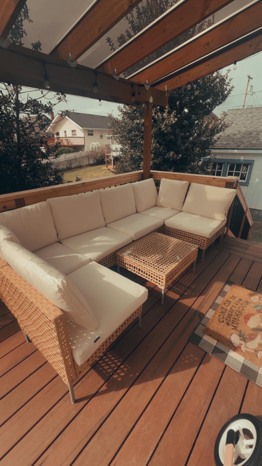 Grand patio 7-Piece Wicker Patio Furniture Set, Boho Outdoor Conversation Set customer photo 2