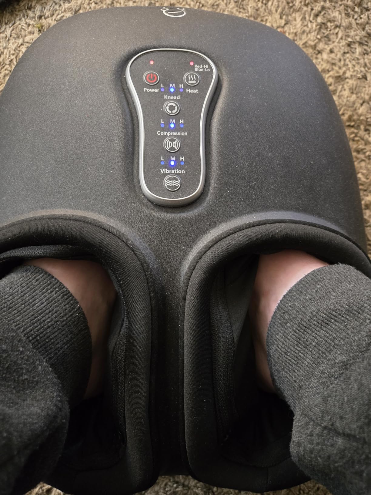 COMFIER [2026 Shiatsu Foot Massager with Fast Heat,Kneading Rolling Compression,Extra Vibration, FSA Eligible HSA Store, Plantar Fasciitis,Neuropathy Pain,Father Day Gift for Men,Bigger Size 13IN customer photo 2