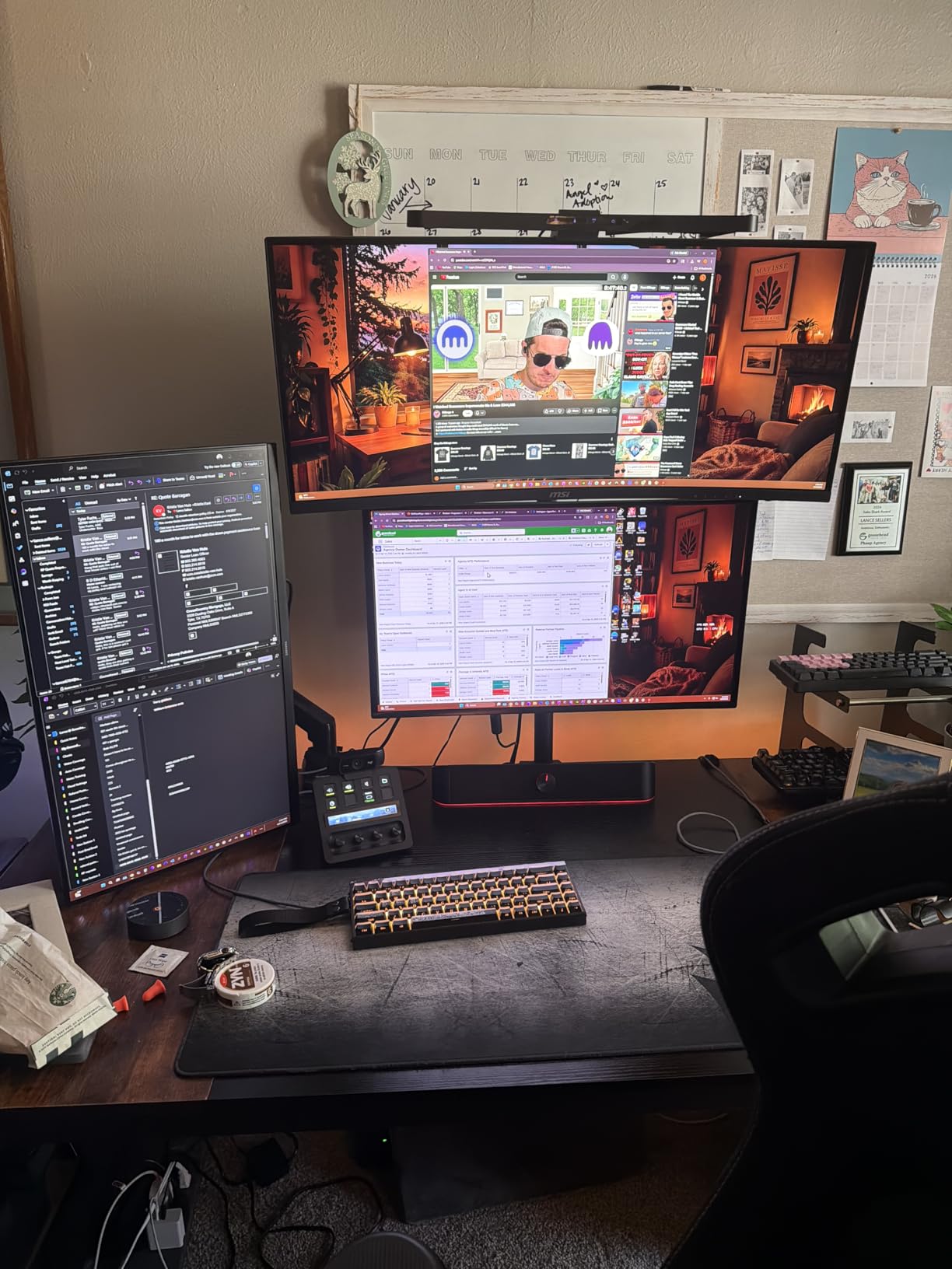 Tribesigns Modern Computer Desk, 63 x 31.5 inch Large Office Desk Computer Table Study Writing Desk Workstation for Home Office, Vintage Black Metal Frame customer photo 2