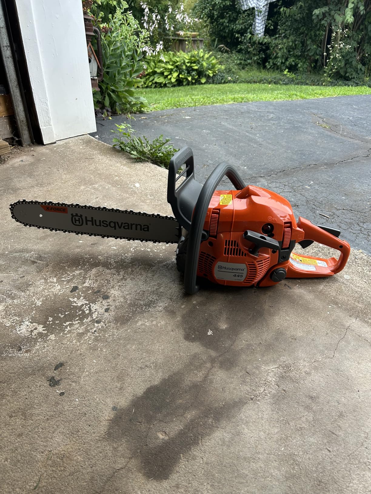 Husqvarna 445 Gas Chainsaw, 50-cc 2.8-HP, 2-Cycle X-Torq Engine, 18 Inch Chainsaw with Automatic Oiler customer photo 1
