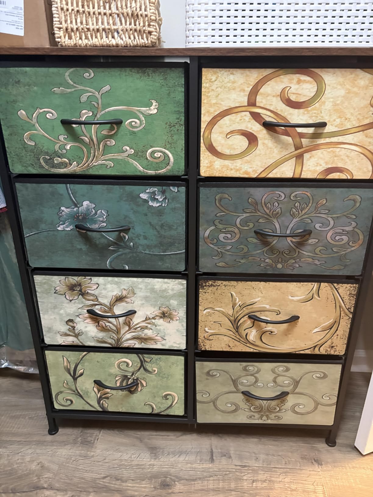WLIVE Fabric Dresser for Bedroom, Tall Dresser with 8 Drawers customer photo 1