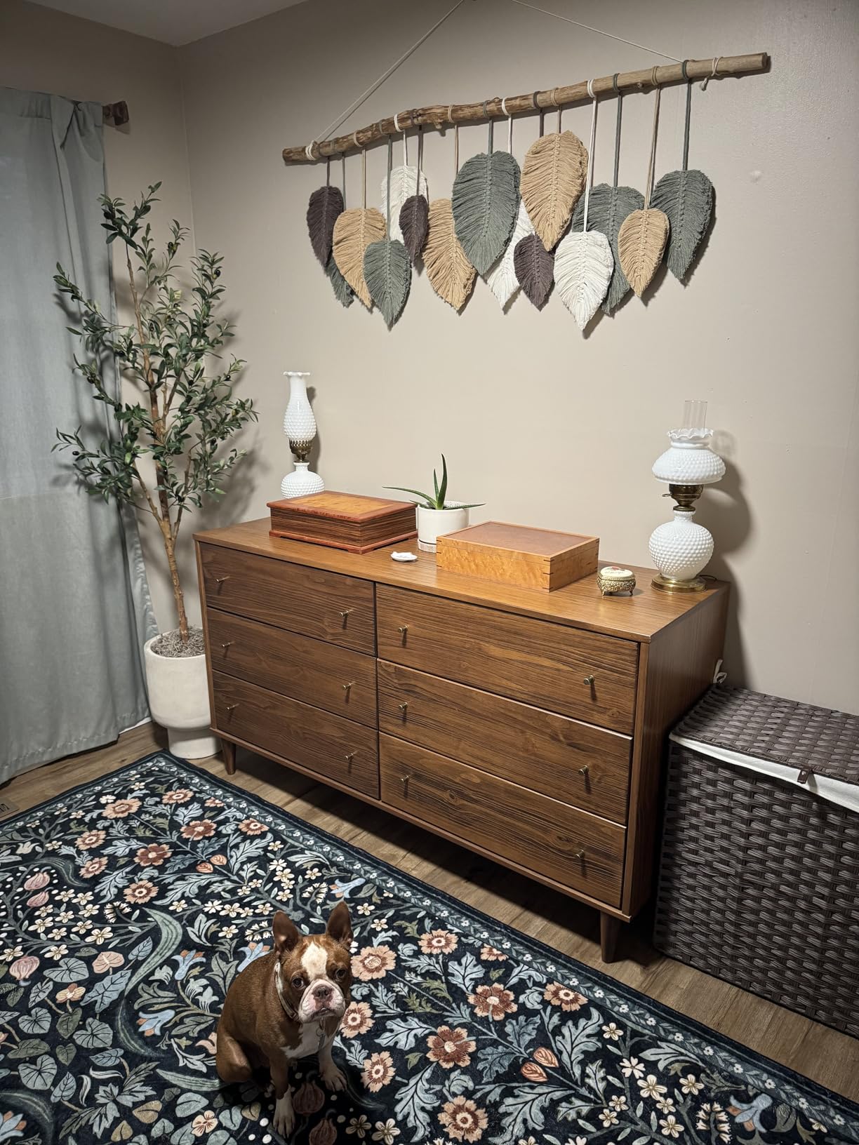 Grain Wood Furniture Mid Century 6-Drawer Dresser, Brushed Walnut customer photo 1