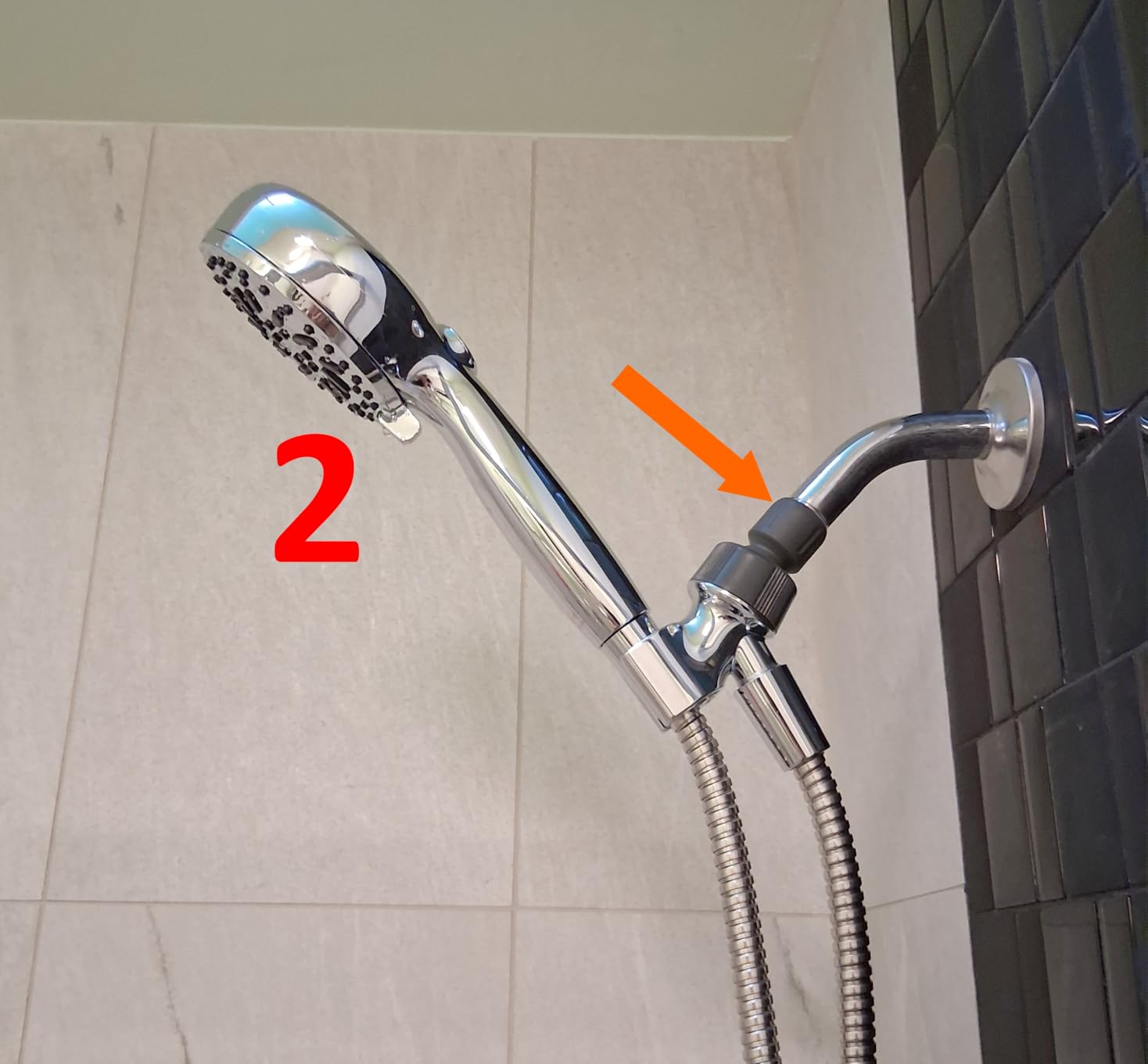 Delta Faucet ProClean Brushed Nickel Shower Head with Handheld, Showerhead with High Pressure Spray, Handheld Shower Head, 6 Spray Settings, SpotShield Brushed Nickel 75740SN customer photo 1