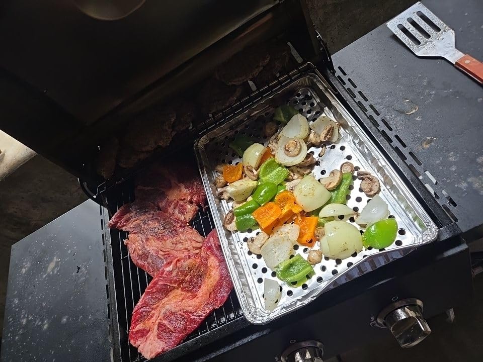 Nexgrill 3-Burner Propane Gas Grill with Side Tables, 27,000 BTUs, Stainless Steel Lid, 429 SQ. In. Cooking Space, BBQ Grill for Outdoor Cooking - 720-1012 customer photo 1