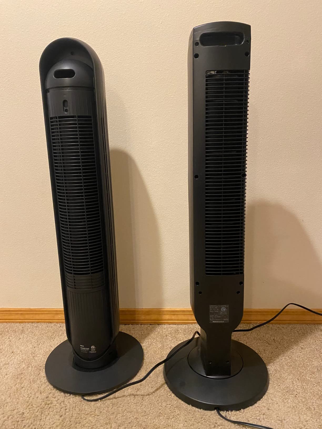 DREO Tower Fan for Bedroom, 2026 Upgraded DC Motor, 28ft/s High Velocity, 20dB Ultra Quiet Standing Fan, 8 Speeds 4 Modes, 90° Oscillating Bladeless Fan for Indoors, Floor Fans with Remote, White customer photo 1