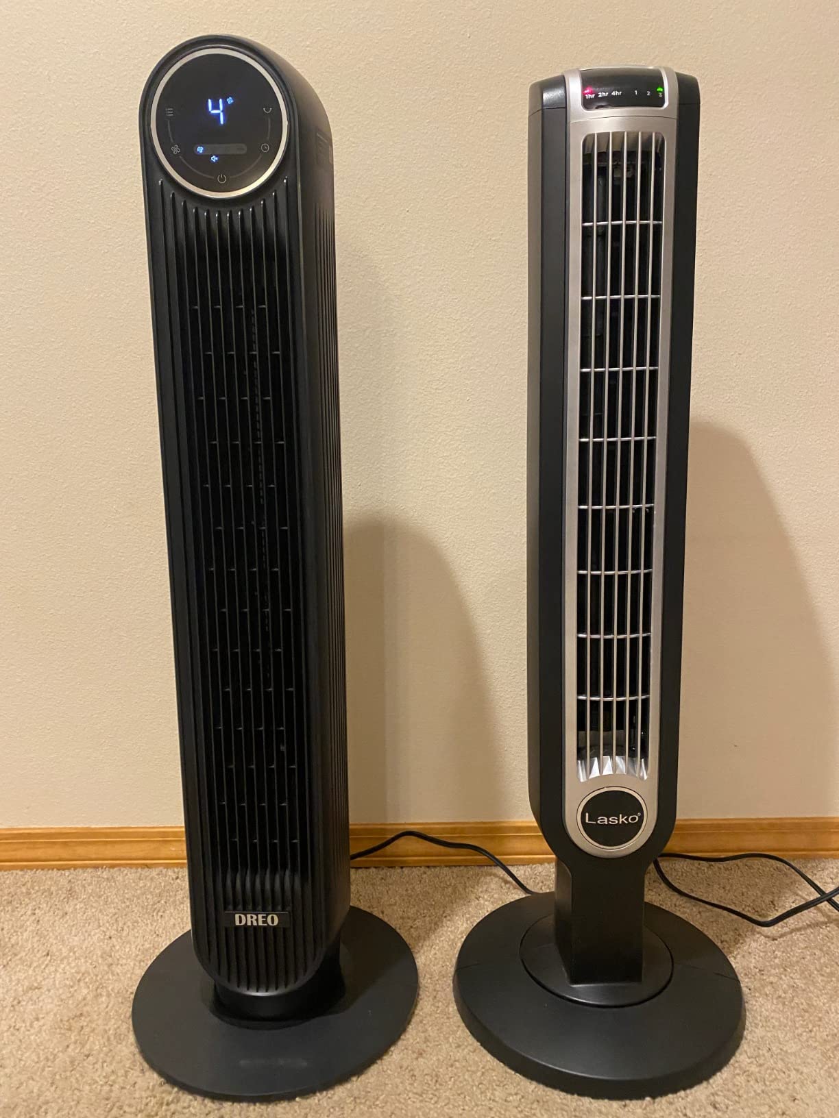 DREO Tower Fan for Bedroom, 2026 Upgraded DC Motor, 28ft/s High Velocity, 20dB Ultra Quiet Standing Fan, 8 Speeds 4 Modes, 90° Oscillating Bladeless Fan for Indoors, Floor Fans with Remote, White customer photo 2