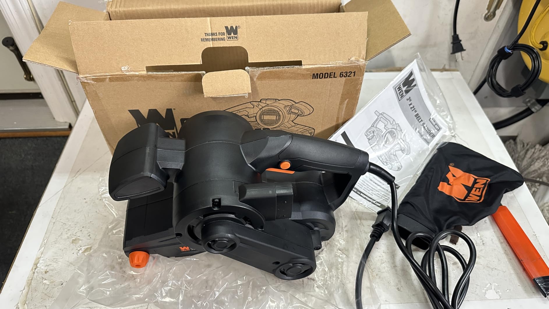 DEWALT 20V MAX* Belt Sander, Cordless, Brushless, Tool Only (DCW220B) customer photo 1