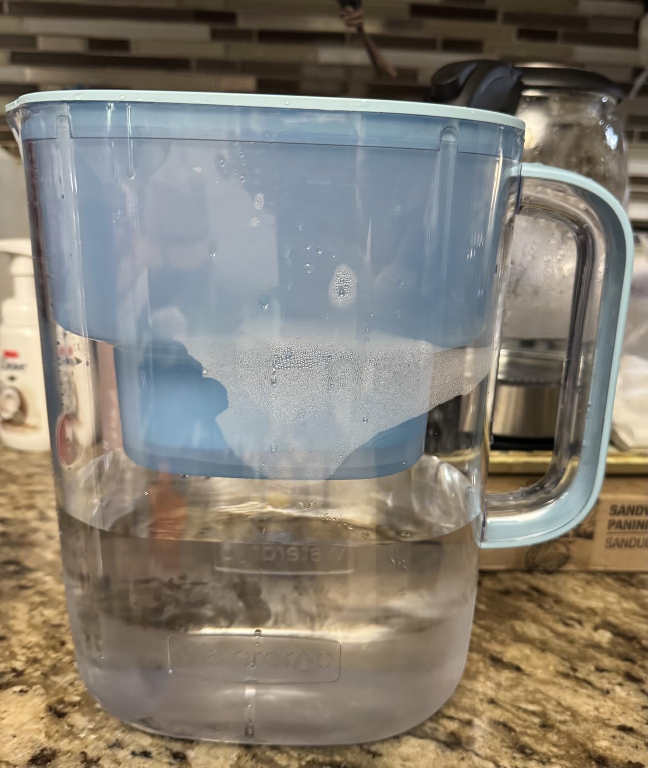 Waterdrop PT-07B-A Alkaline Water Filter Pitcher, 10-Cup, Healthy, Clean & Toxin-Free Mineralized Alkaline Water, Up to 100 Gallons, Up to pH 9.5, BPA-Free customer photo 1