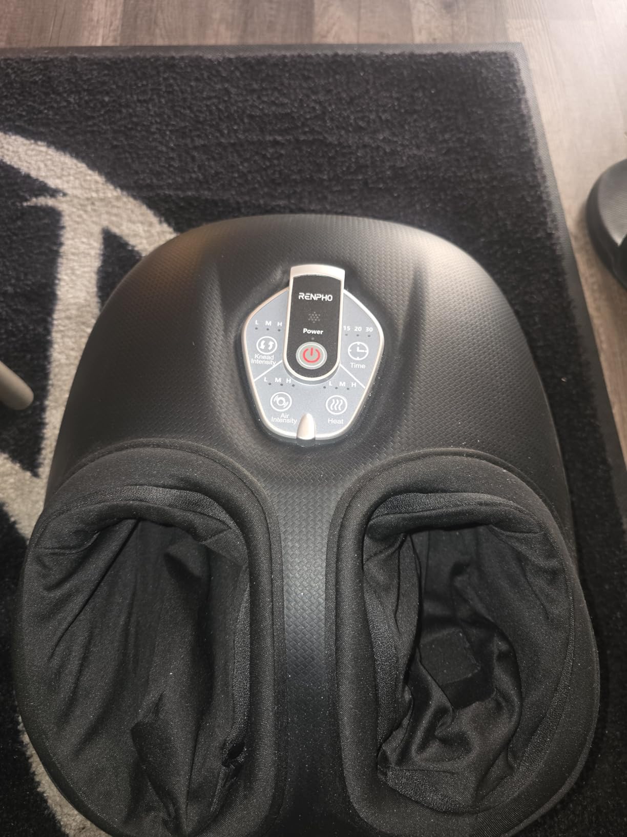 RENPHO Foot Massager Machine with Heat [2026 Upgraded], Fathers Day Dad Gifts for Men Husband, FSA Eligible HSA Shiatsu Foot Massager for Plantar Fasciitis, Cordless Control, Gifts for Women, Black customer photo 1