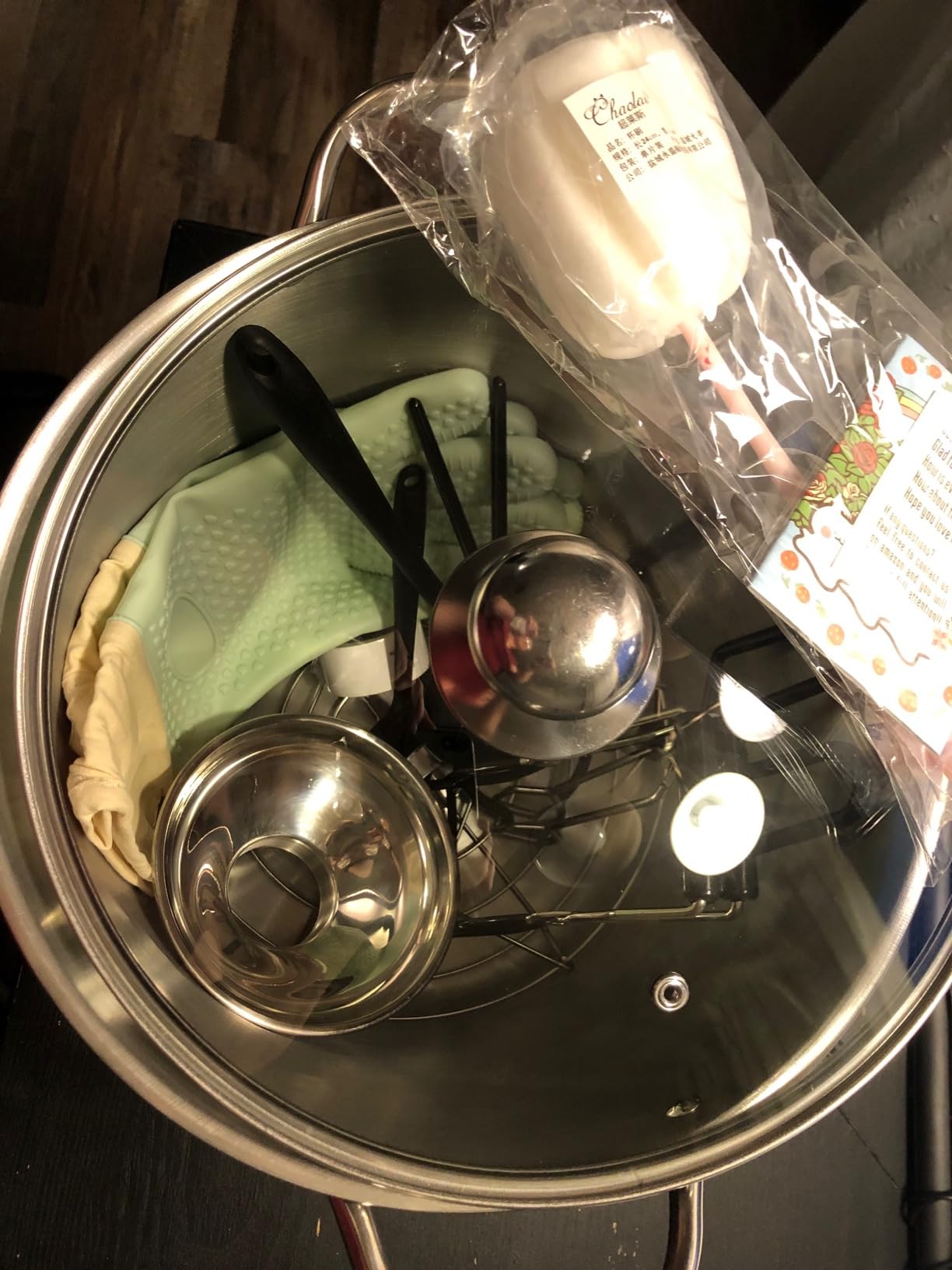 Canning Pot-Canning supplies starter kit, Stainless Steel Canning Tool Kits Set for Beginners, Water bath canner with rack for canning customer photo 2