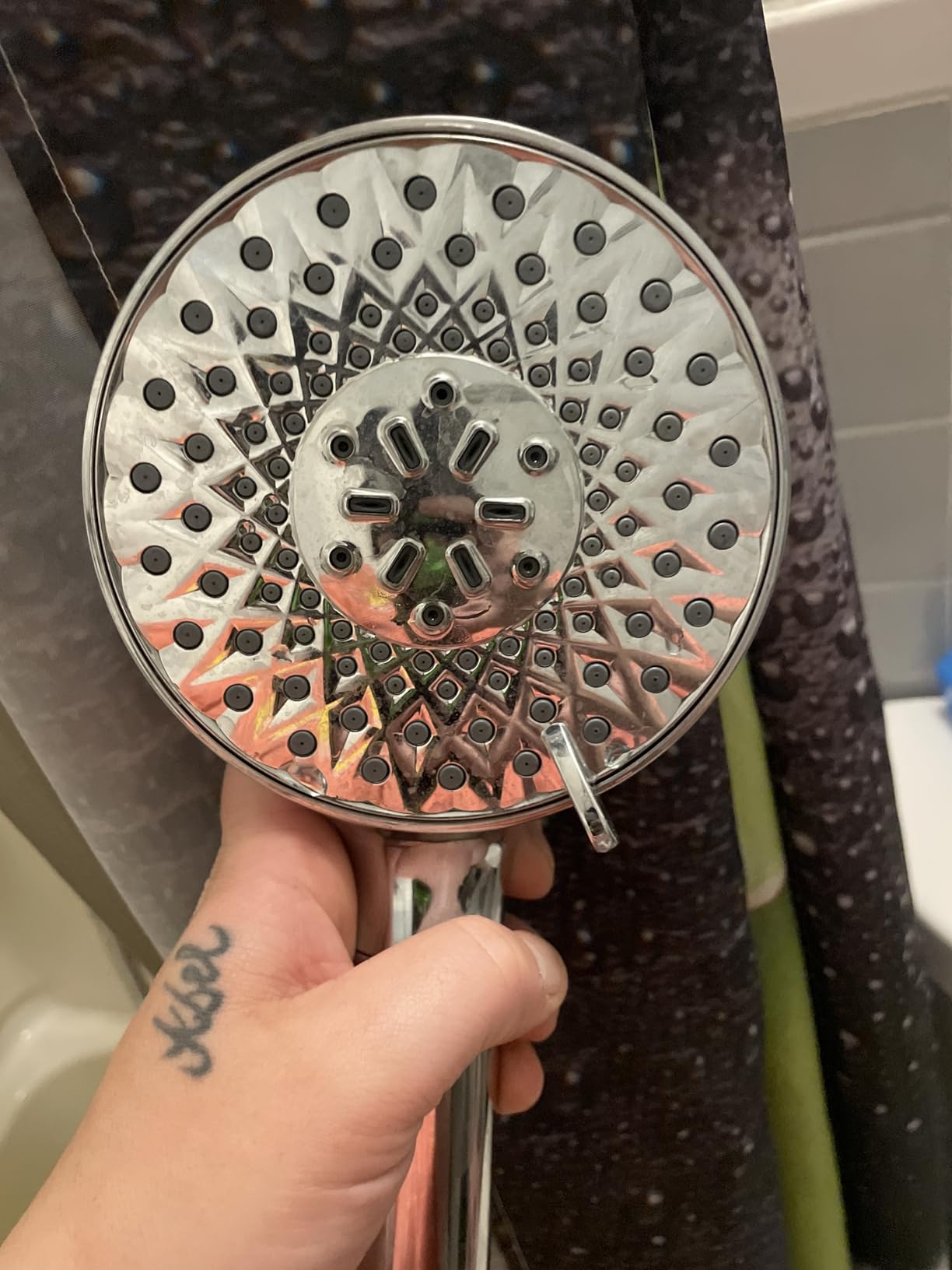SR SUN RISE Filtered Shower Head with Handheld High Pressure 9 Spray Mode Showerhead Detachable Shower Head Water Softener Filters Beads for Hard Water Remove Chlorine 1 Filter Chrome customer photo 1