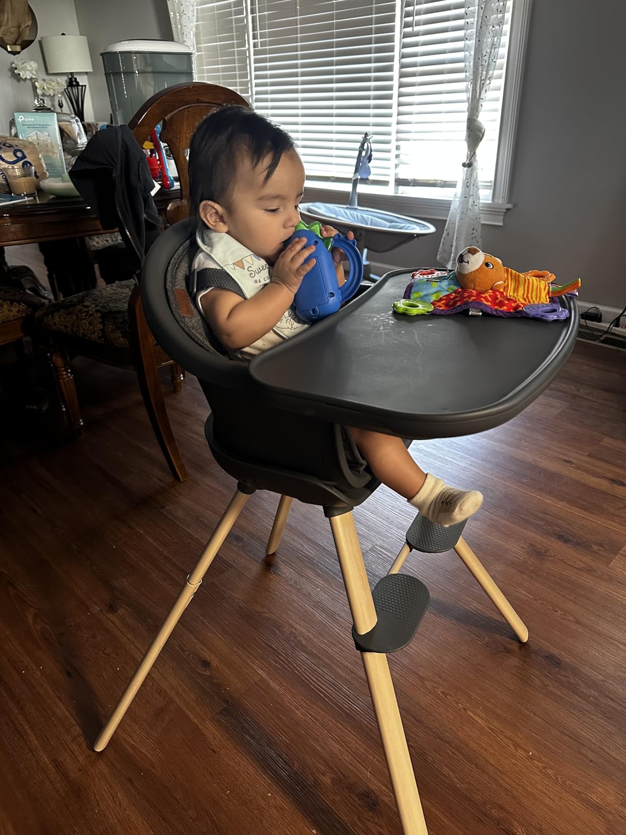 Maxi-Cosi Moa 8-in-1 High Chairs for Babies and Toddlers, Machine Washable Infant High Chair, Compact, Convertible High Chair Lightweight Design, Classic Green customer photo 2