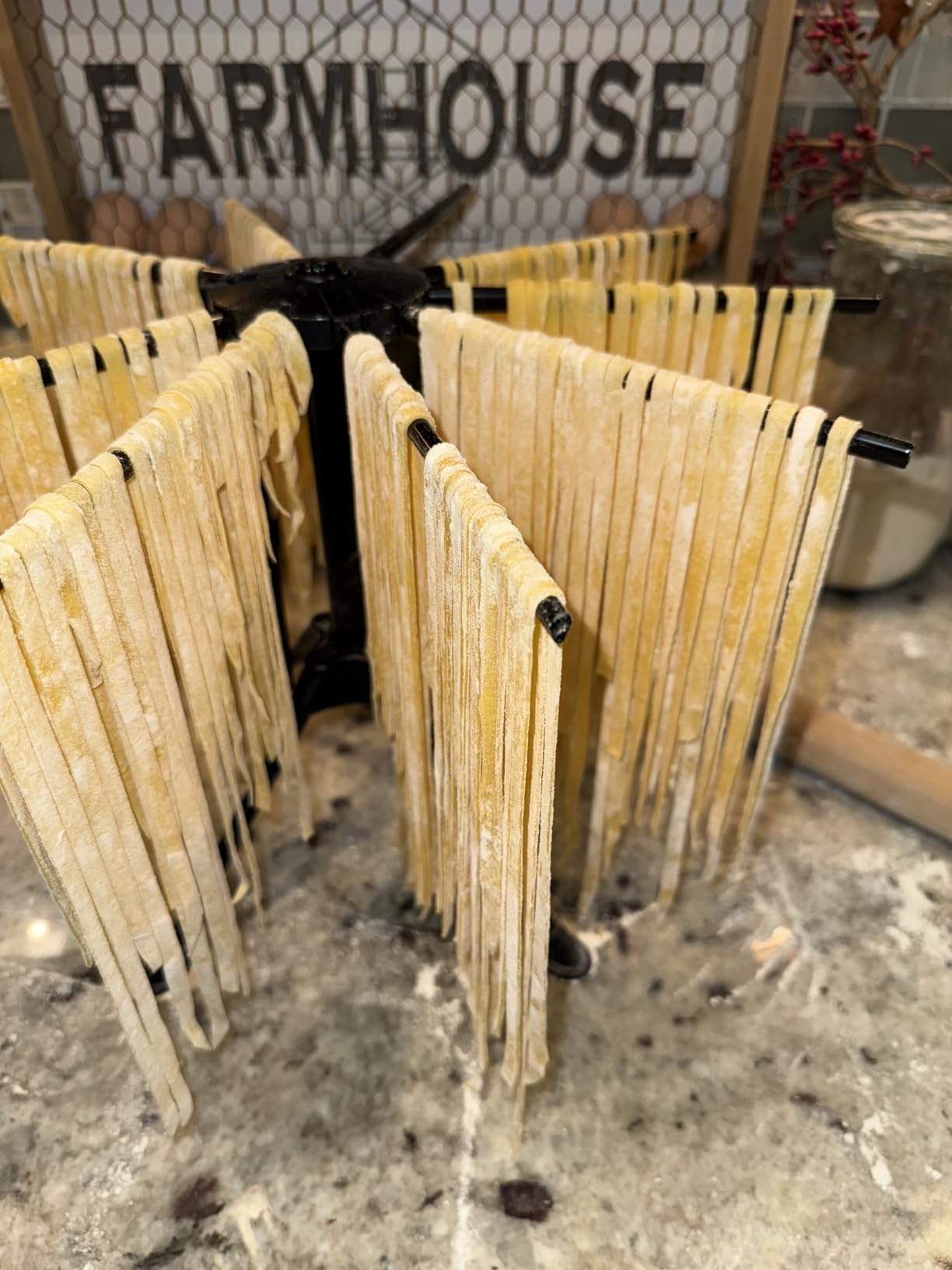 Imperia Pasta Maker Machine- 100% Made in Italy, Heavy Duty Steel Construction, Easy Lock Dial, Wood Grip Handle & Cleaning Brush- Fresh Homemade Italian Spaghetti Fettuccine or Lasagna (Classic Line) customer photo 1