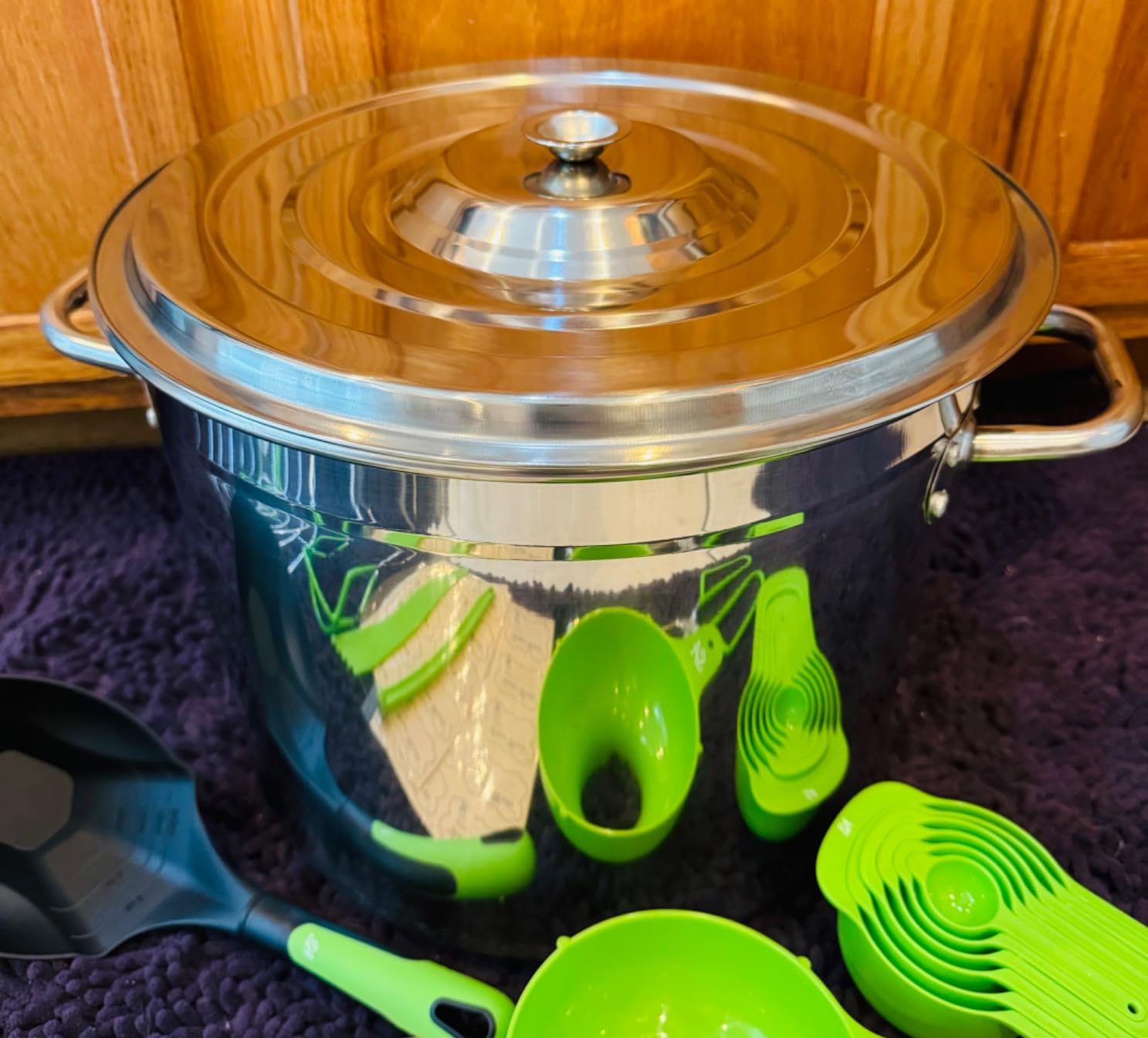 Food-Grade 24 Qt Stainless Steel Canning Pot with Rack and Lid, Large Water Bath Canner, Full Home Canning Supplies Starter Kit | All-in-One Kitchen Tools & Accessories Set | by Supa Ant customer photo 1