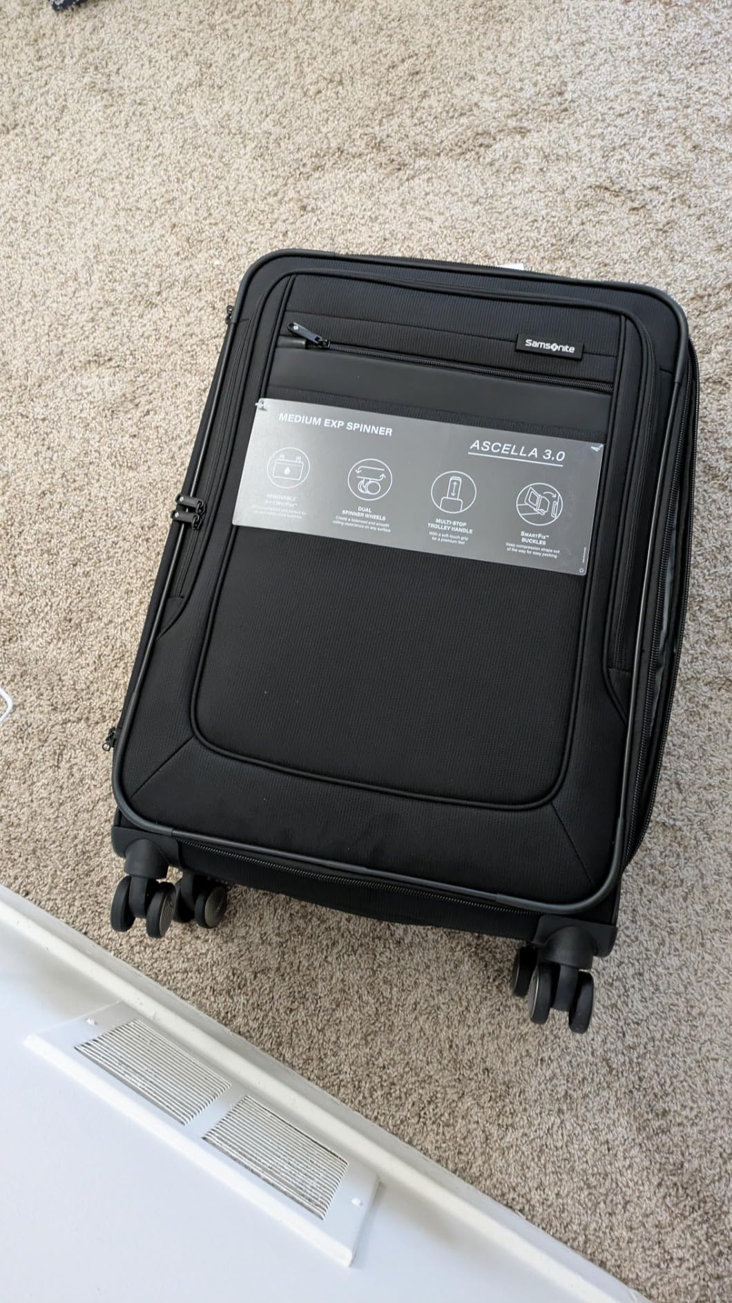 Samsonite Ascella 3.0 Softside Expandable Luggage with Spinner Wheels, 3-Piece Set (20/24/28), Sapphire Blue customer photo 2