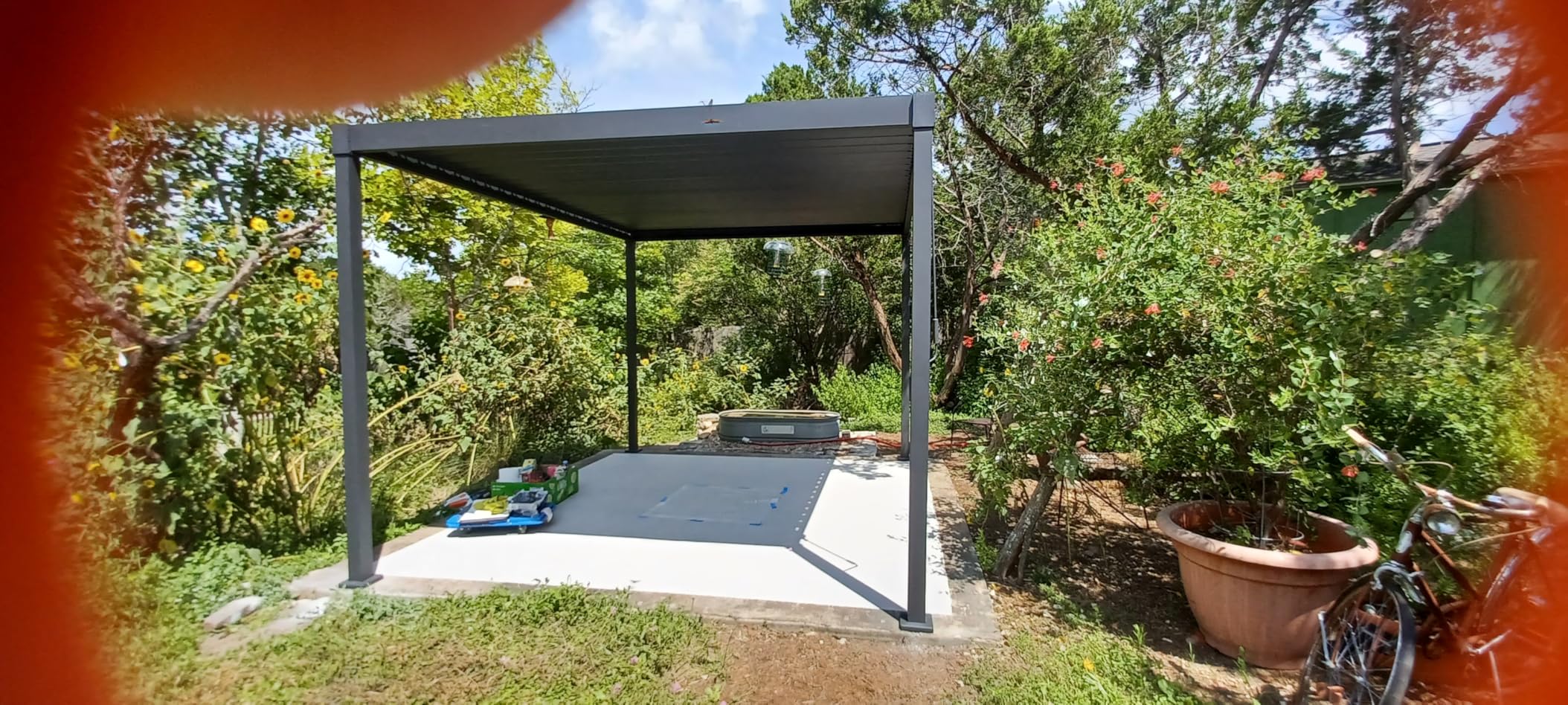 MIRADOR 80S Louvered Pergola 10' x 10', Modern Style with Adjustable Louvers for Outdoor Roof, Garden, Easy Assembly, Charcoal customer photo 1