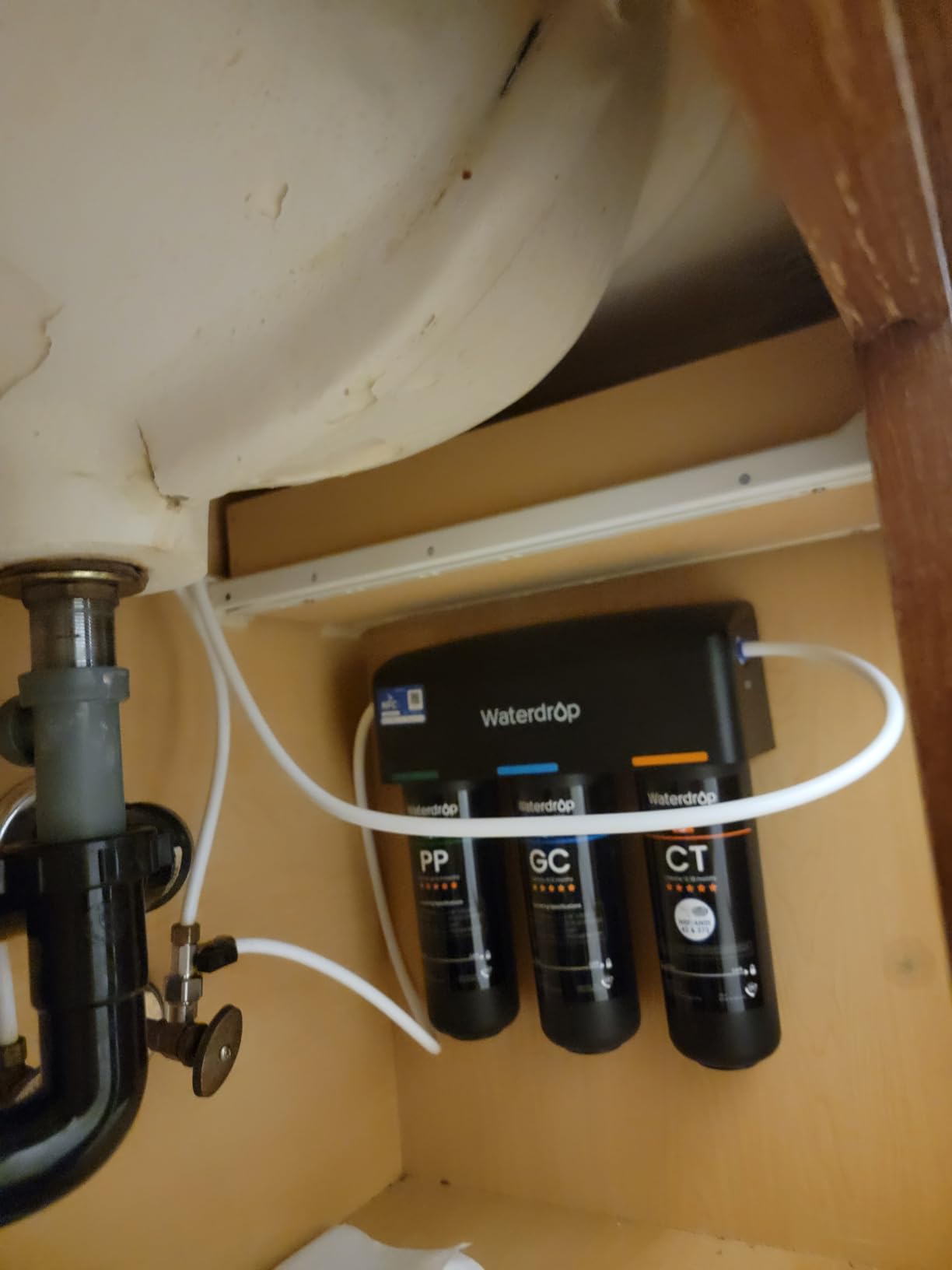 Waterdrop TSB-ALK 8 Layer Slightly Alkaline Under Sink Water Filter System, Reduces PFAS, PFOA/PFOS, Fluoride, Chlorine, Bad Taste & Odor customer photo 2