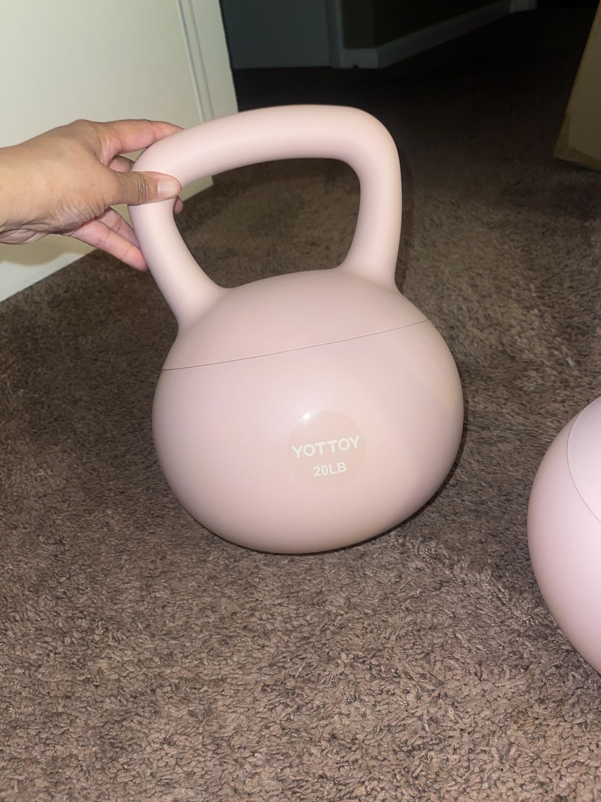 YOTTOY Soft Kettlebell, Anti-Slip Grip Weight for Home Workouts customer photo 1