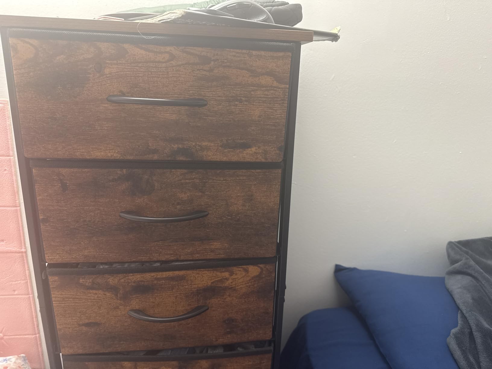 Fixwal Black Tall Skinny Dresser for Bedroom, Narrow Storage Dresser Organizer with 7 Fabric Drawers, Nightstand Furniture in Closet, Entryway, Hallway customer photo 1