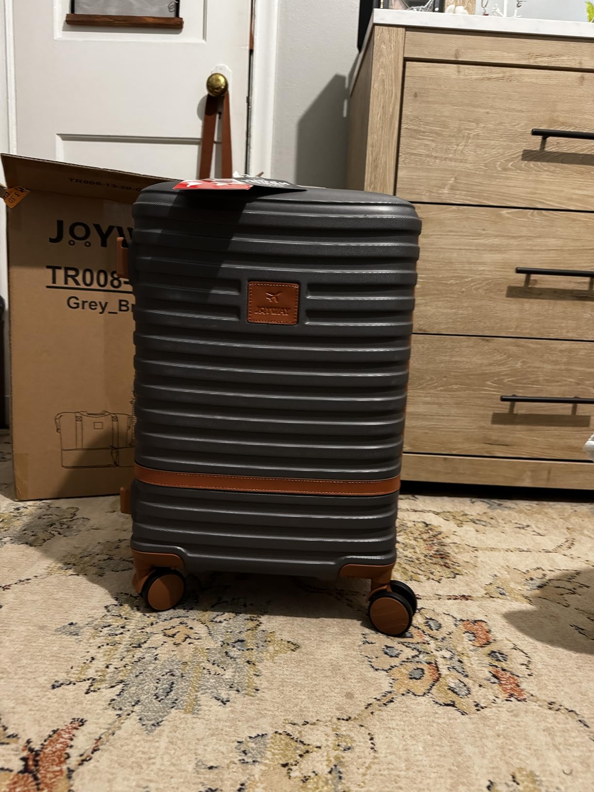 Luggage Set 7 Piece Suitcase Sets with Spinner Wheel,Hardside Expandable Travel Laggage with TSA Lock(18/20/24/28 Black) customer photo 1