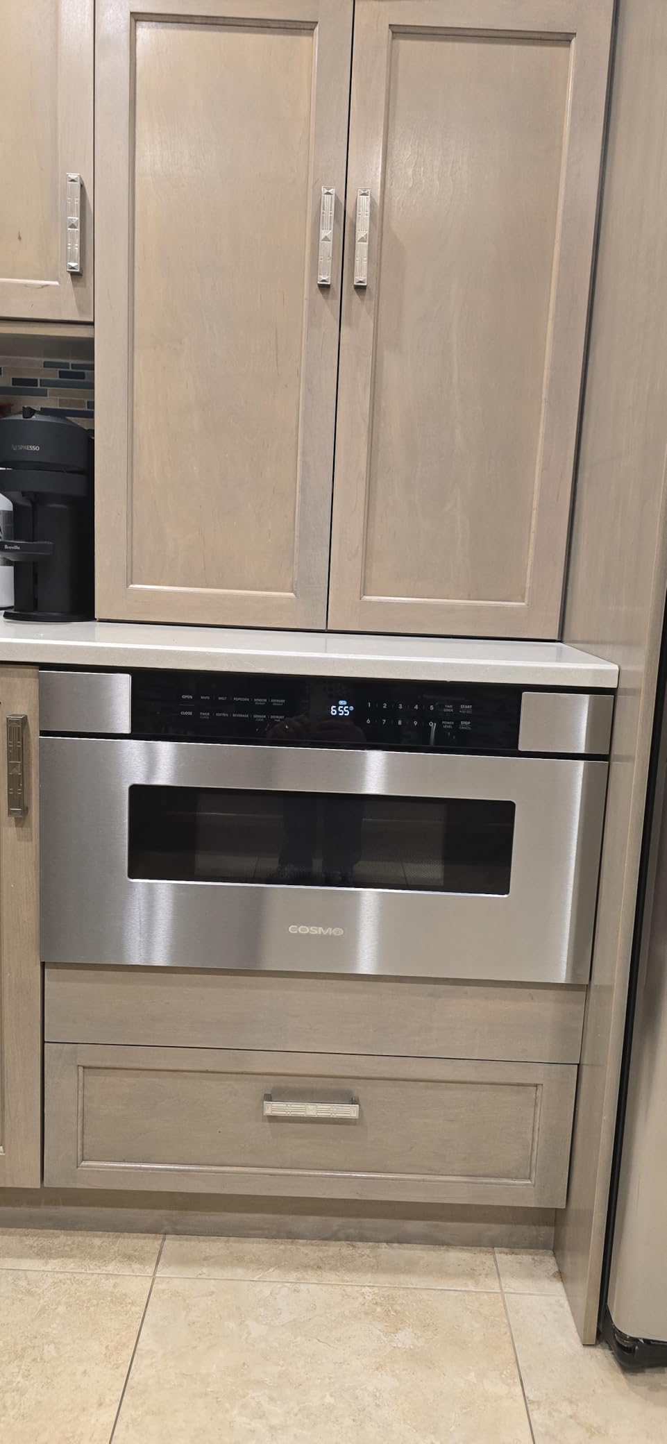 30 in. Haven Coll 1.2 cu. ft. Built-in Microwave Drawer, Stainless Steel | Cosmo COS-MWD3012NHSS Automatic Presets, Touch Controls,10 Power Levels, 1000W, Defrost Functions, Child Lock Function customer photo 2