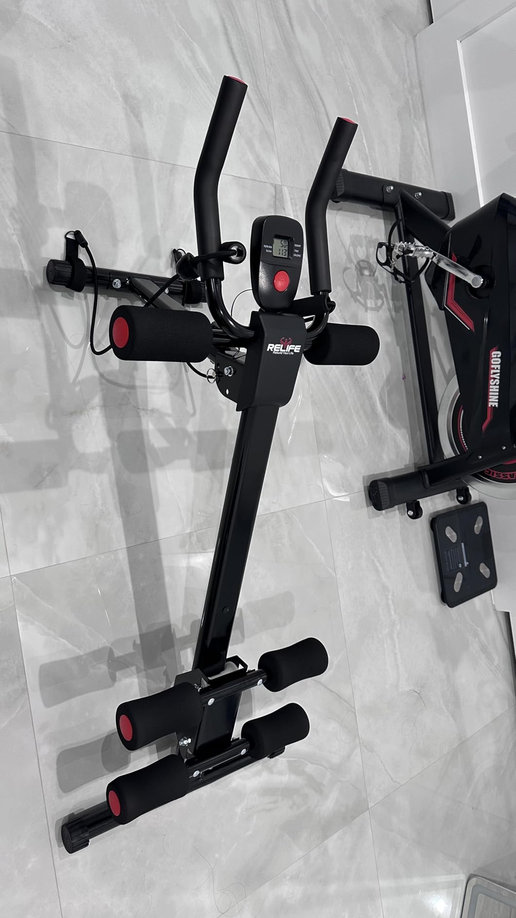 RELIFE REBUILD YOUR LIFE AB Workout Machine Adjustable Ab Trainer Machine Foldable Ab Cruncher Strength Training Equipment for Home Gym, Full Body Workout Equipment 440 LBS customer photo 2