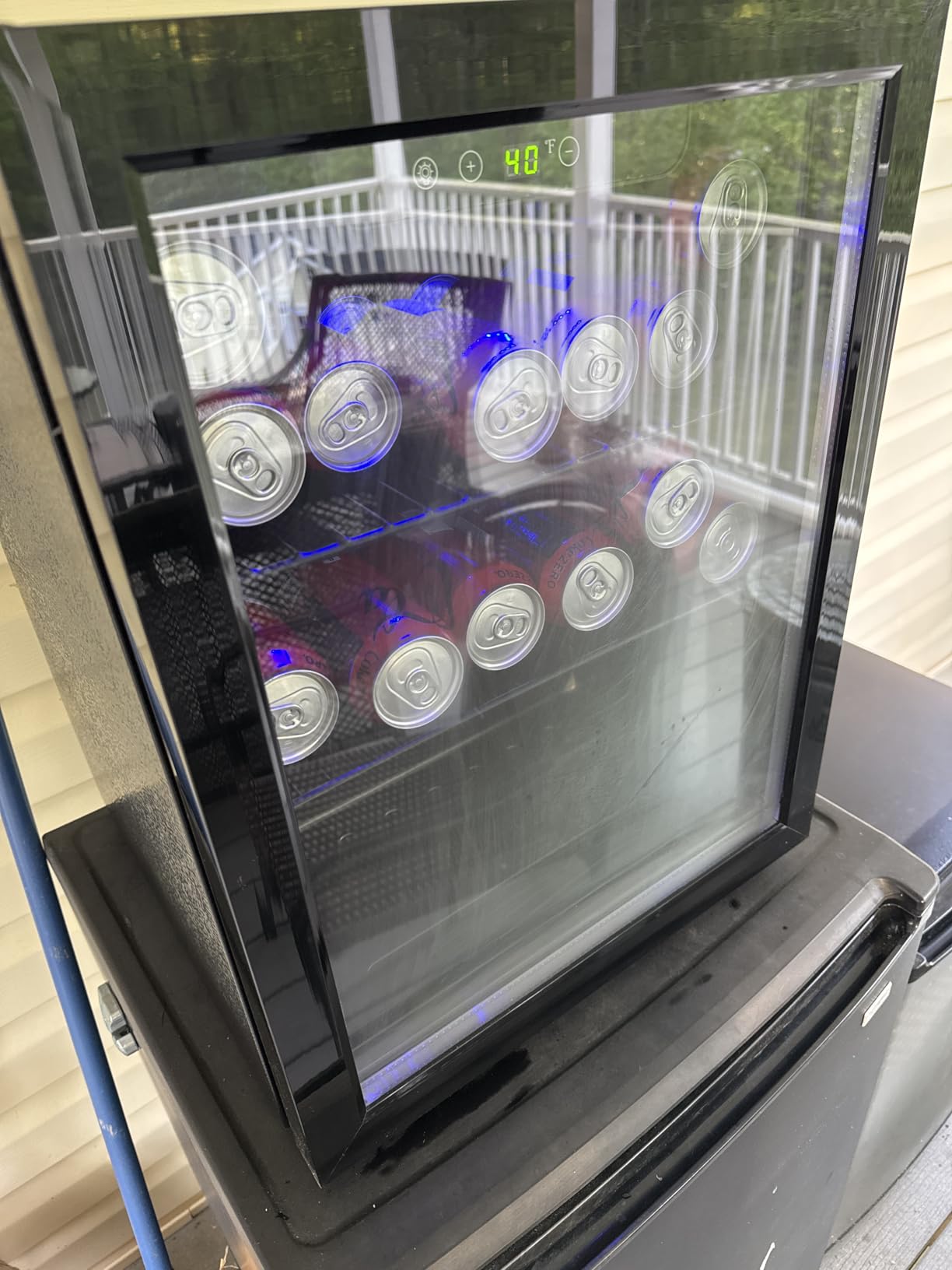 Antarctic Star 18L Beverage Refrigerator Cooler 24Can, Mini Fridge with Quiet Compressor, LED Light, Freestanding Small Fridge with Electronic Temperature Control for Home and Bar (40-61 ℉) customer photo 2