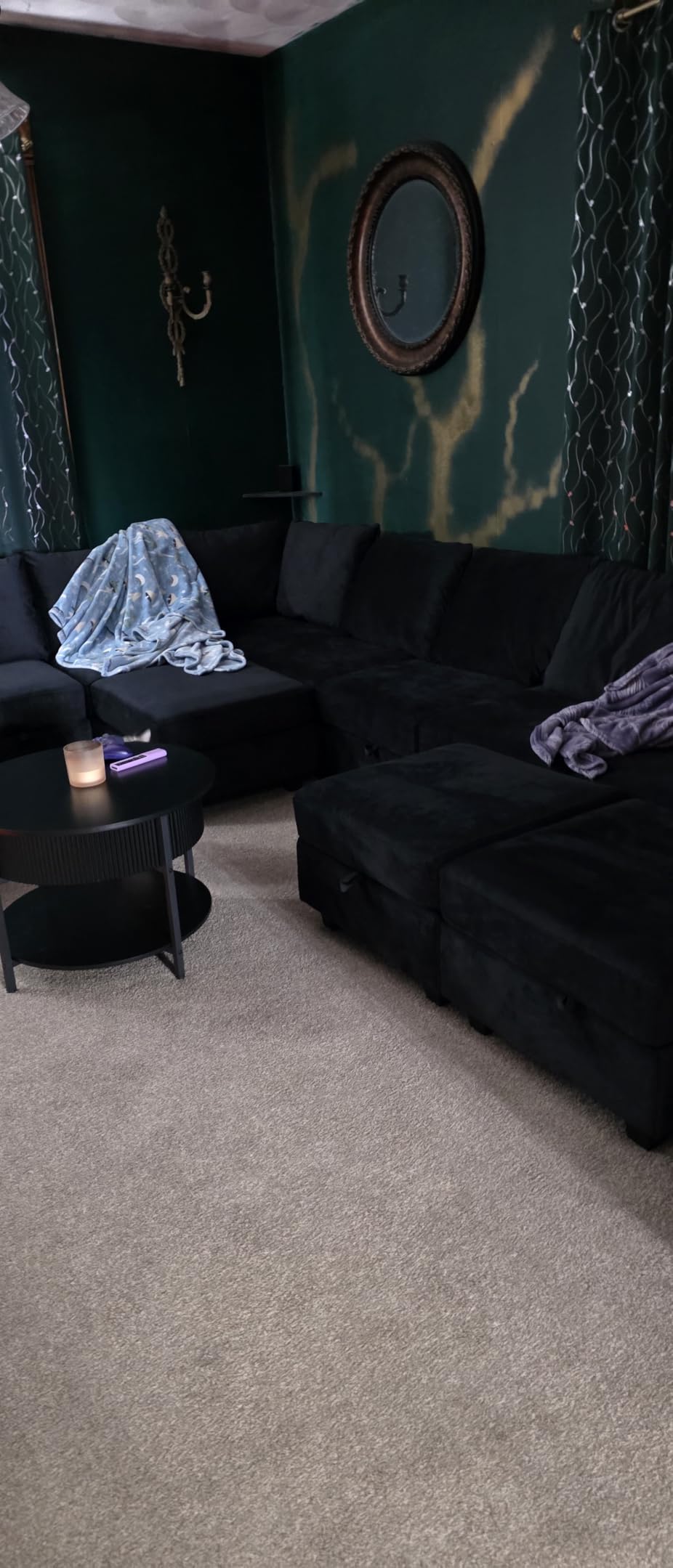 Belffin Oversized Modular Sectional Couch Sleeper Sofa with Storage Velvet Sectional Sofa Bed for Living Room, 12 Seats customer photo 2