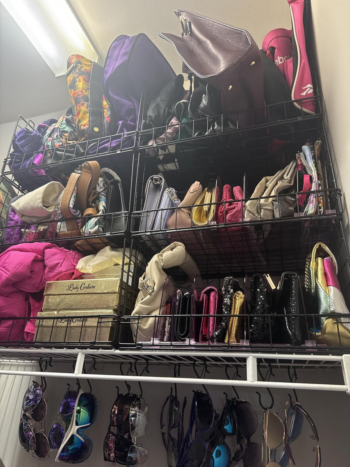Yociyoga 6-Tier Stackable Closet Organizers and Storage Shelves, Closet Shelf Organizer Basket Bins, Foldable Sweater Storage for Clothes Organizer System, Black (Patent No. 30022416) customer photo 1