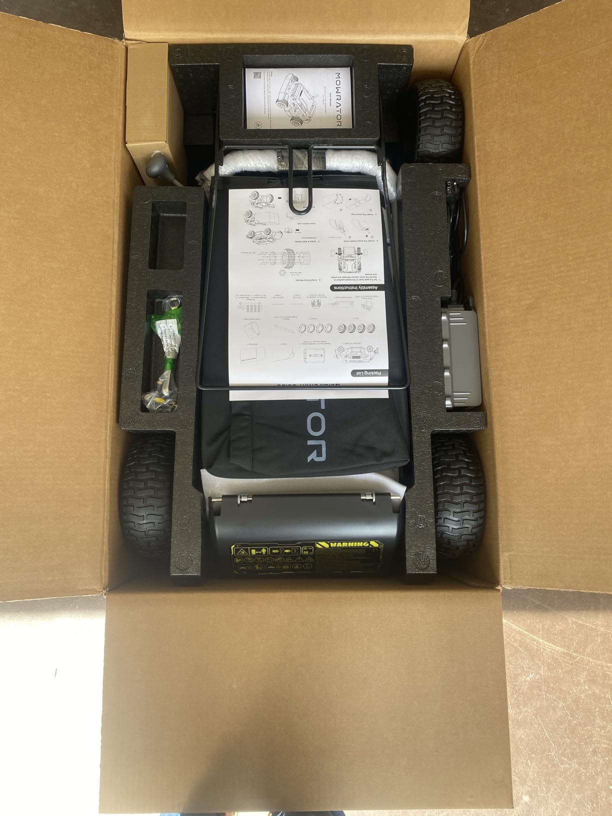 Mowrator S1 4WD 12Ah Remote Control Lawn Mower, All-Season Yard Care, 75% (37 Degree) Slope Climbing, 21 Inch Cutting Width, 1.5-4.3 Inch Adjustable Cutting Height, Up to 0.75 Acres customer photo 1